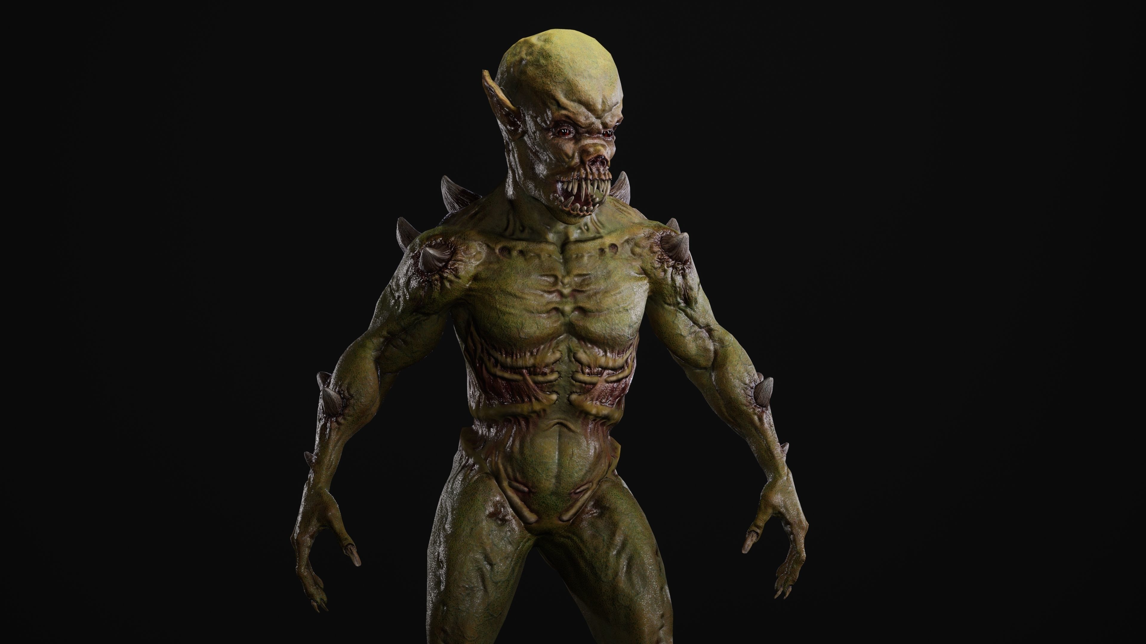 Mutant Samo Low-poly 3D model_28