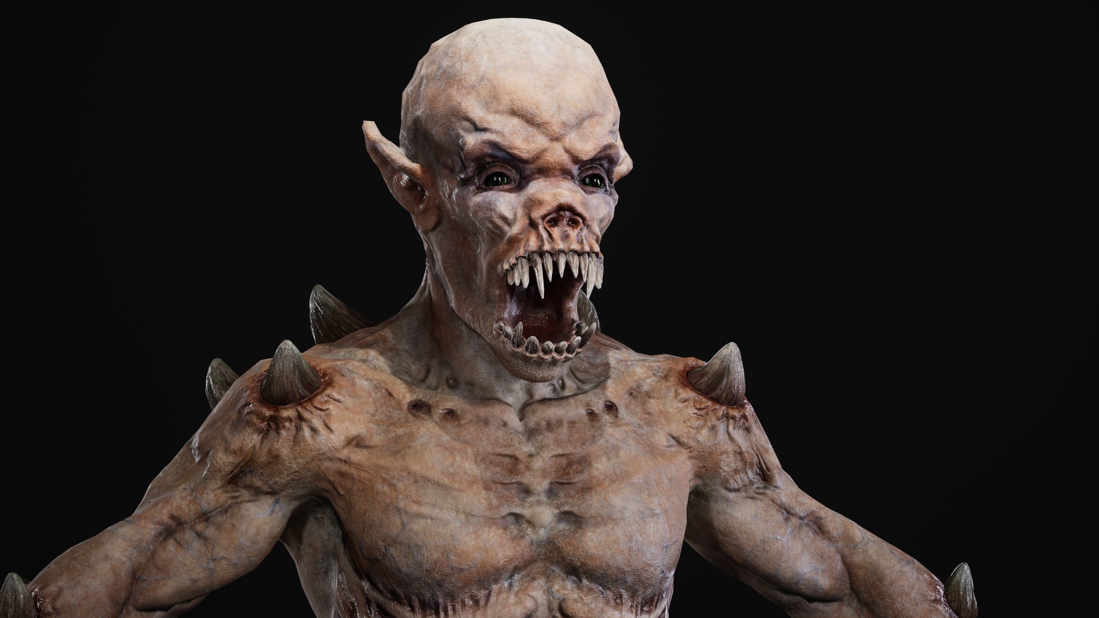 Mutant Samo Low-poly 3D model_18