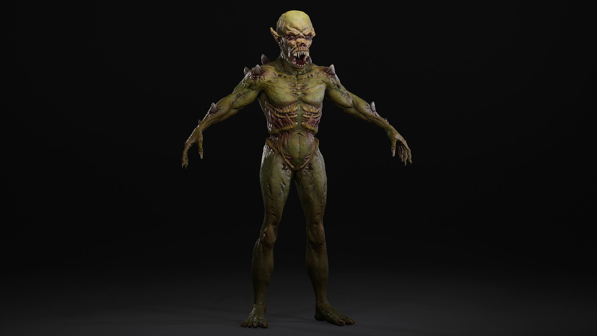 Mutant Samo Low-poly 3D model_115