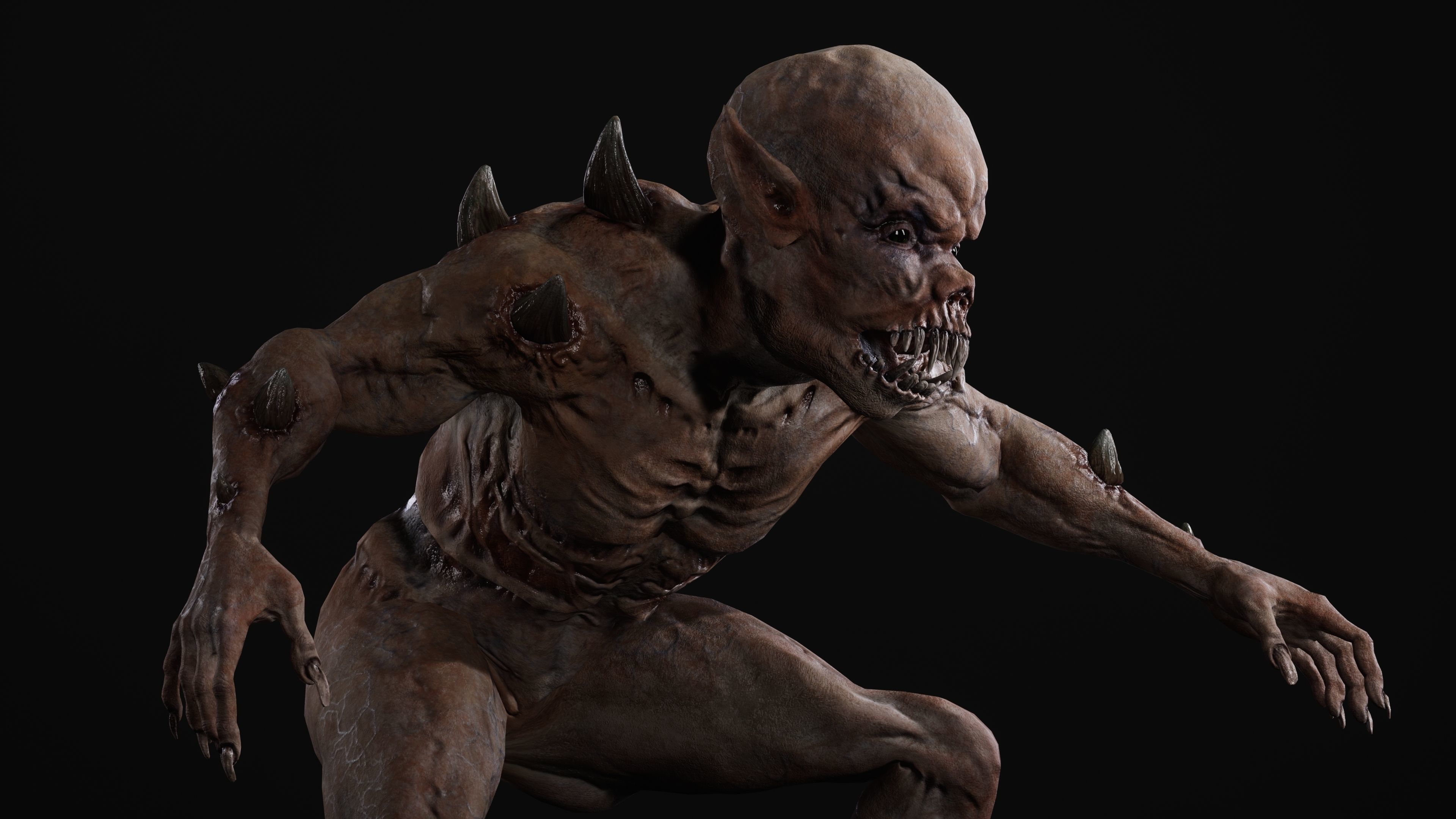 Mutant Samo Low-poly 3D model_52