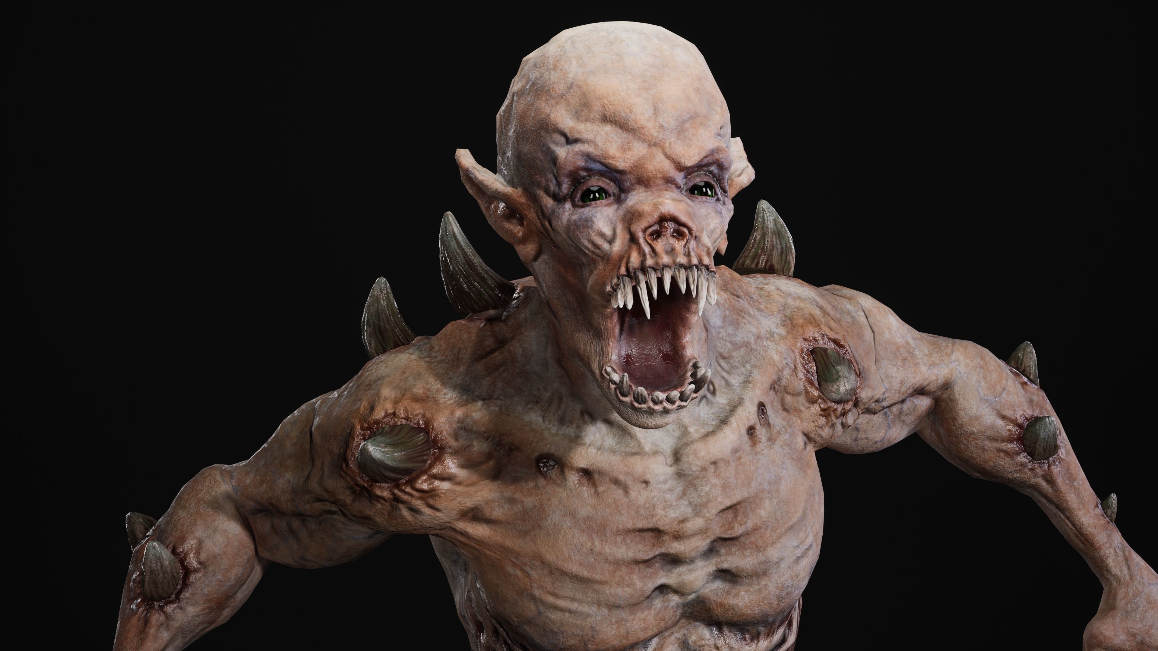 Mutant Samo Low-poly 3D model_70