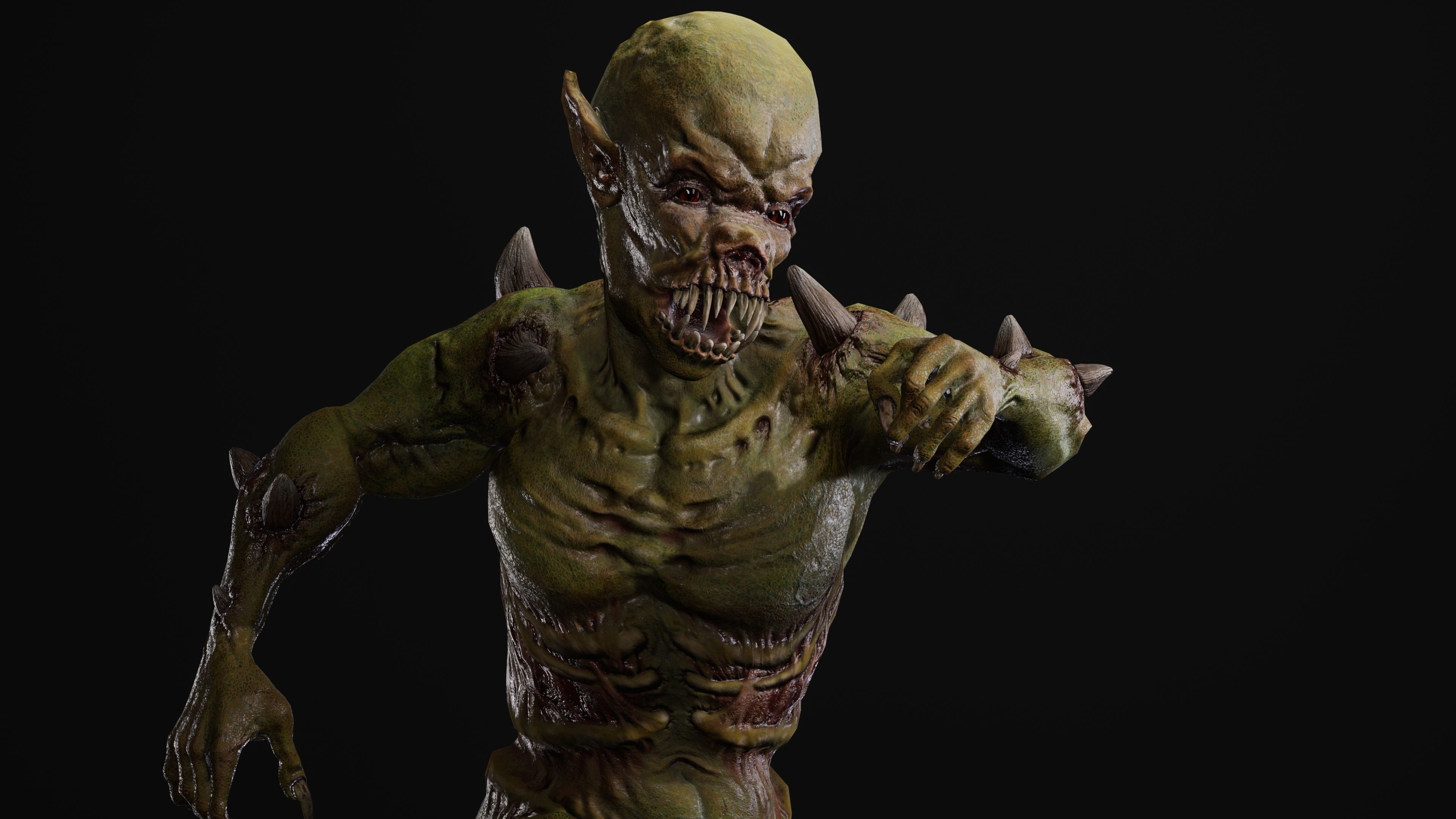 Mutant Samo Low-poly 3D model_60