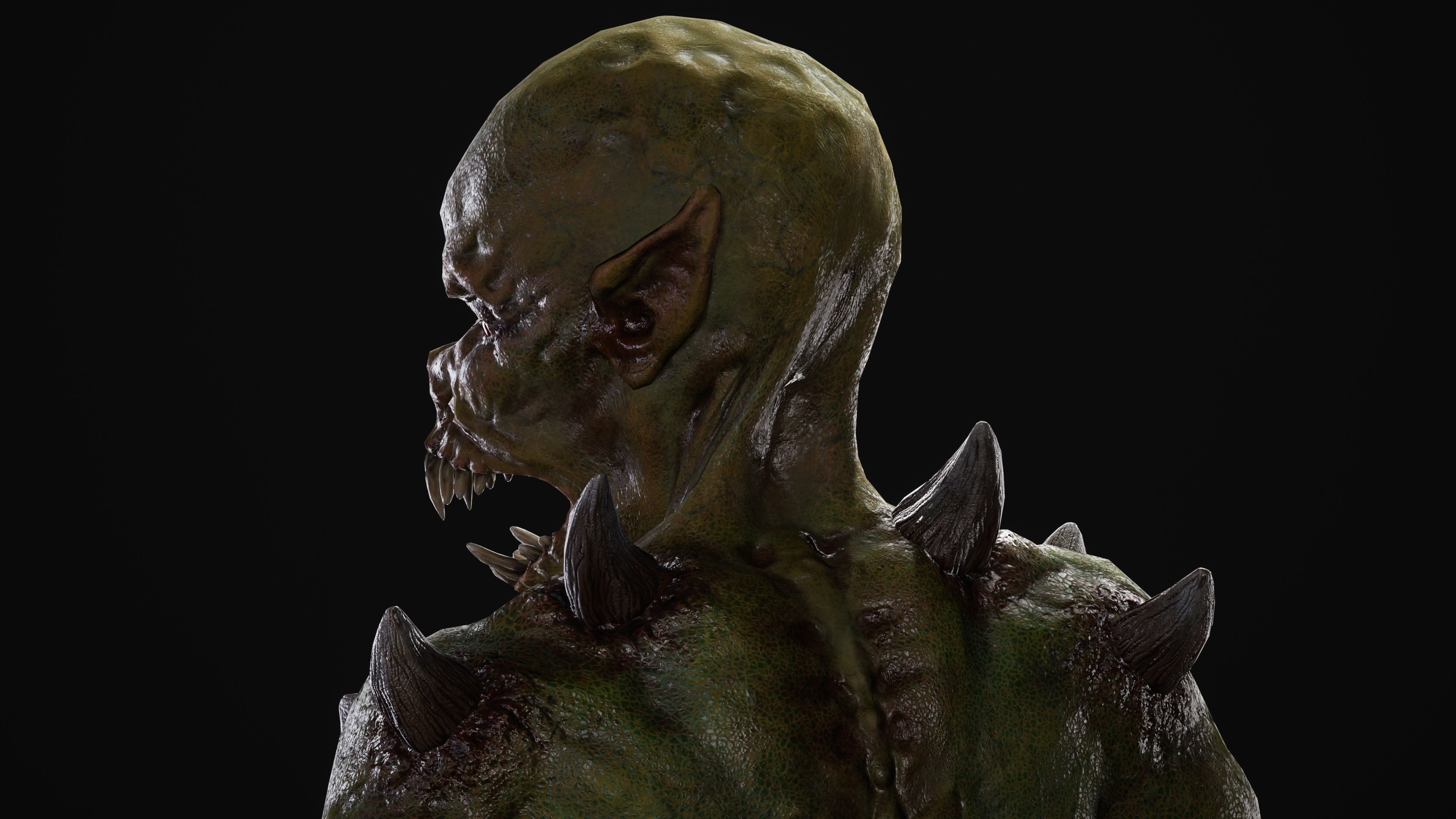 Mutant Samo Low-poly 3D model_42