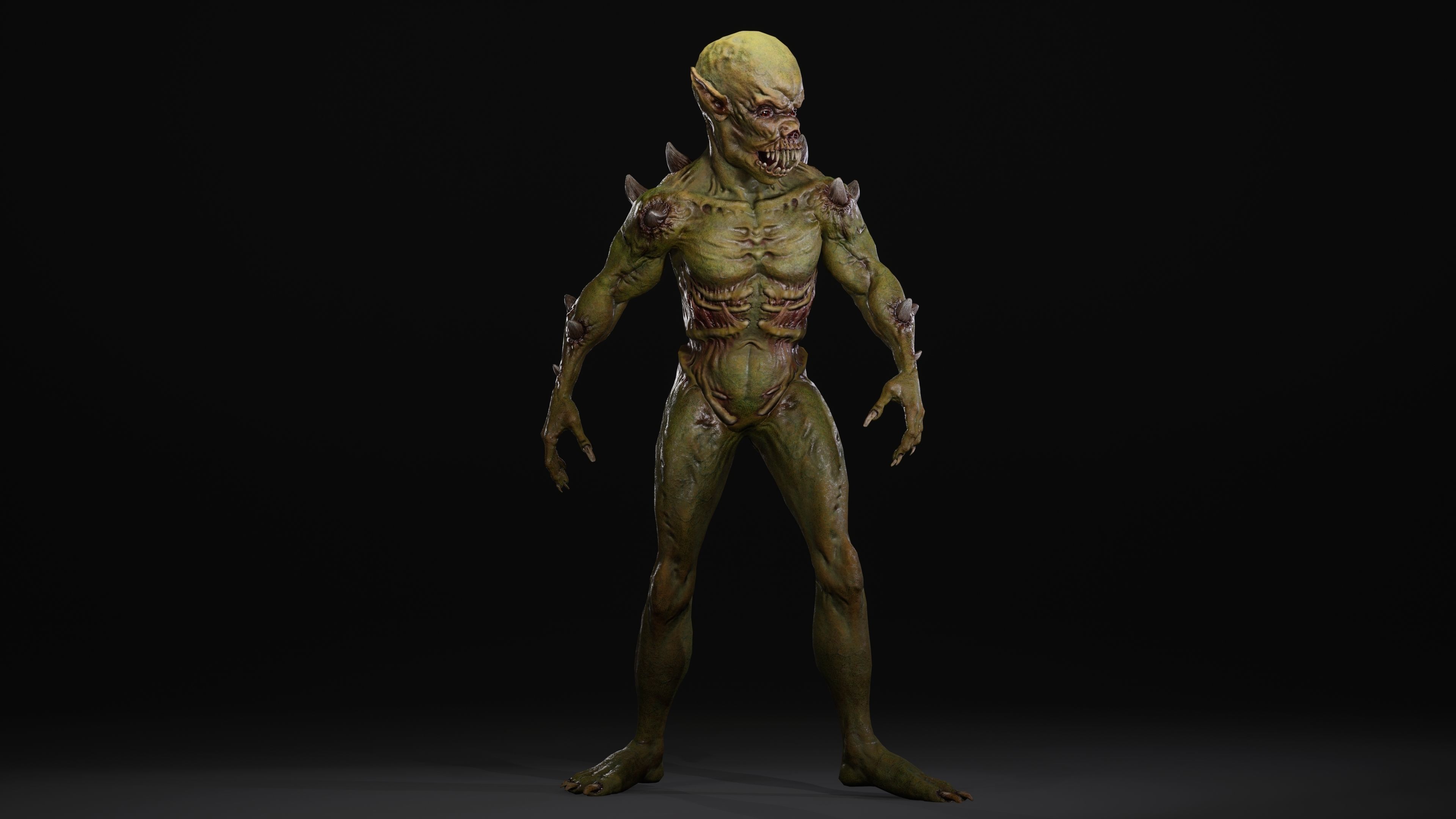 Mutant Samo Low-poly 3D model_89