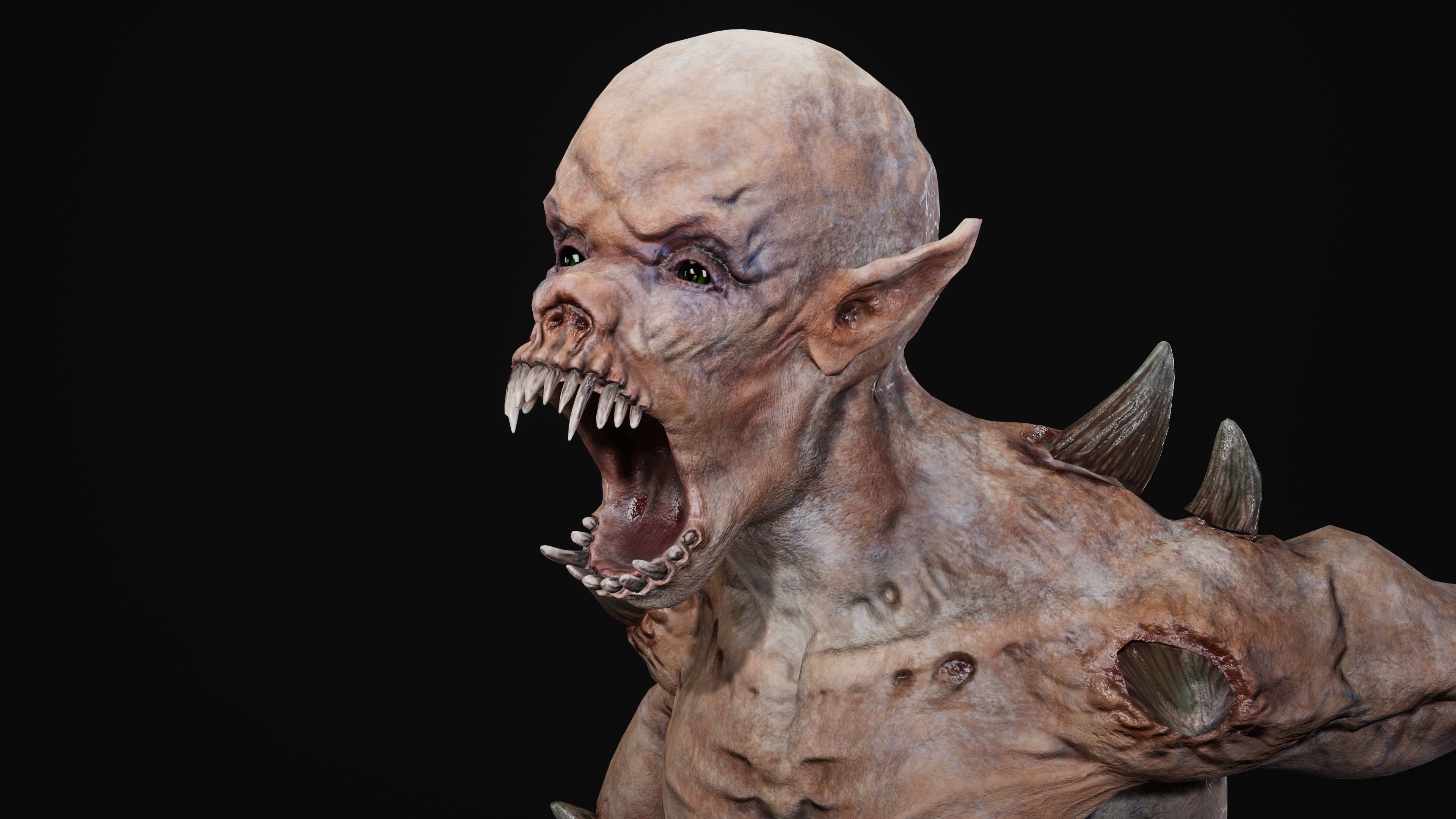 Mutant Samo Low-poly 3D model_84