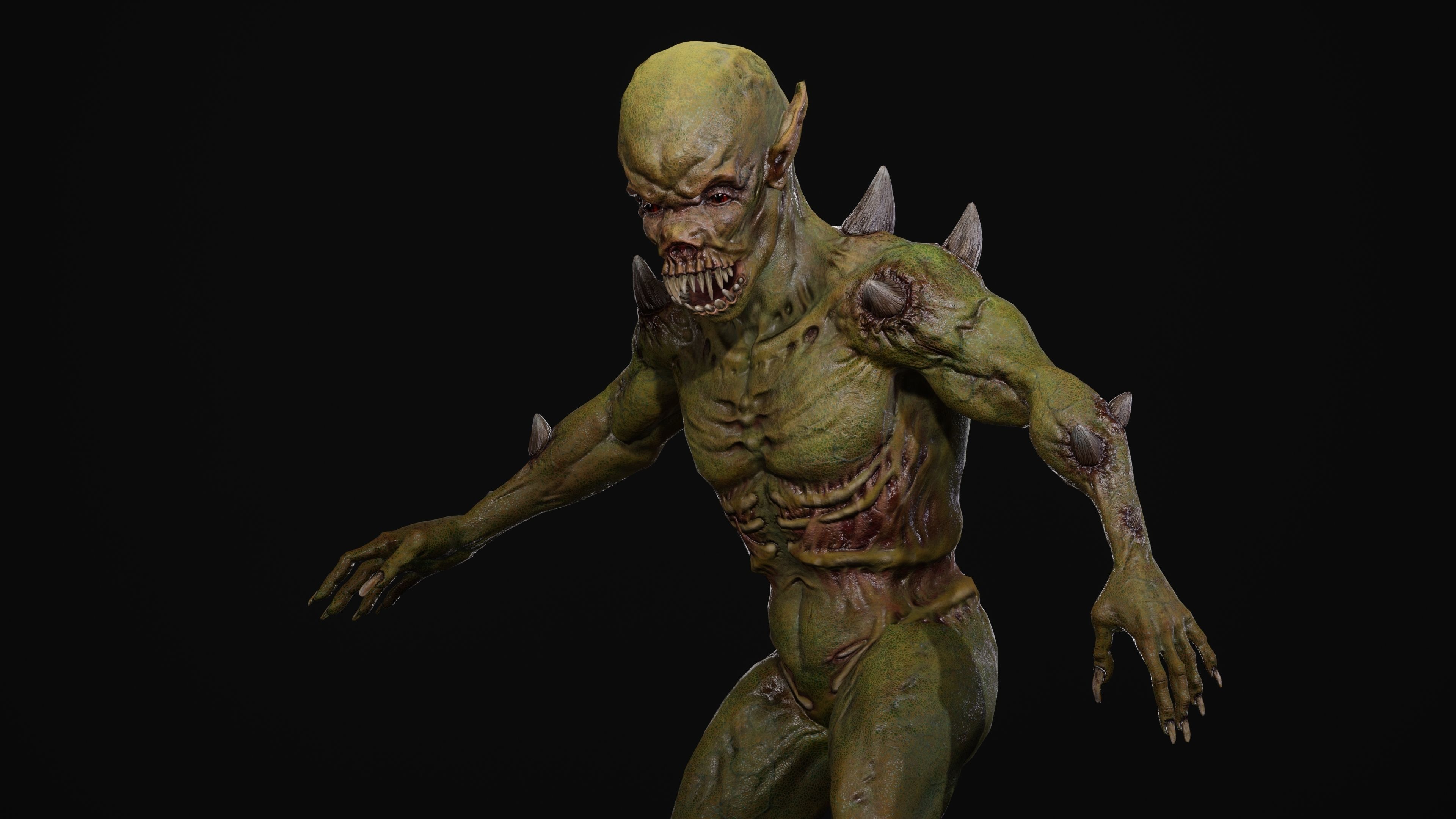 Mutant Samo Low-poly 3D model_45