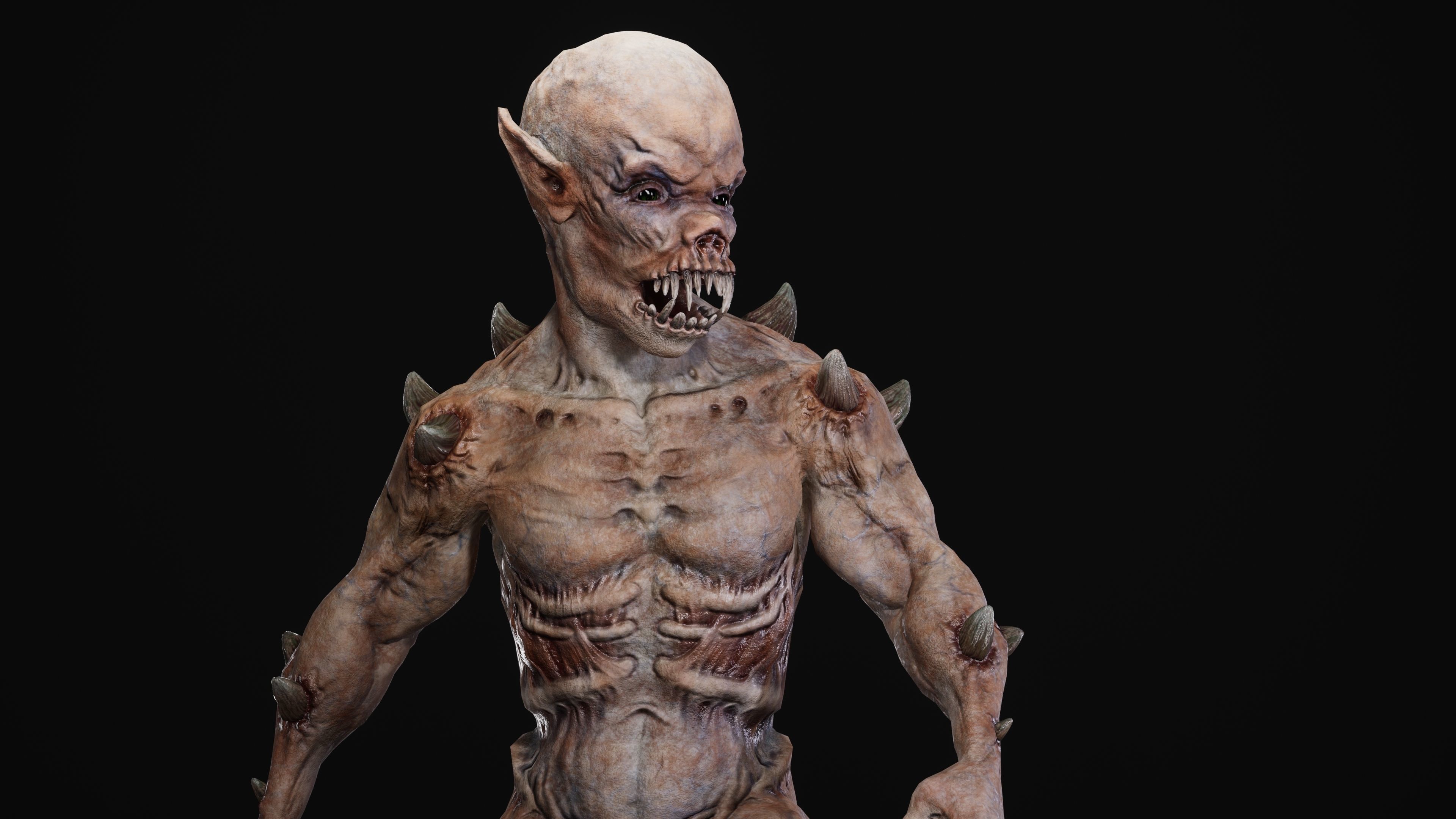 Mutant Samo Low-poly 3D model_4