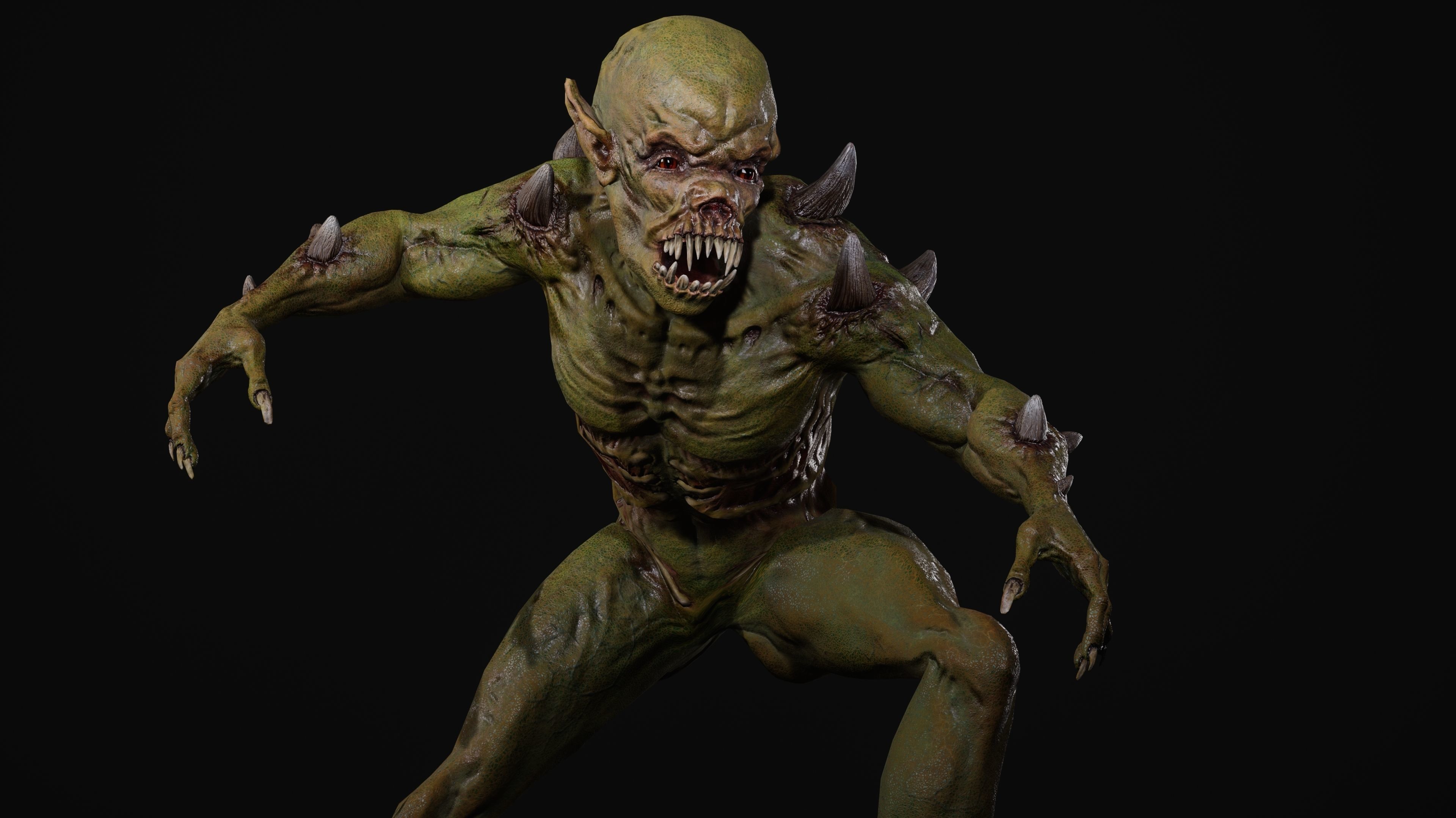 Mutant Samo Low-poly 3D model_118