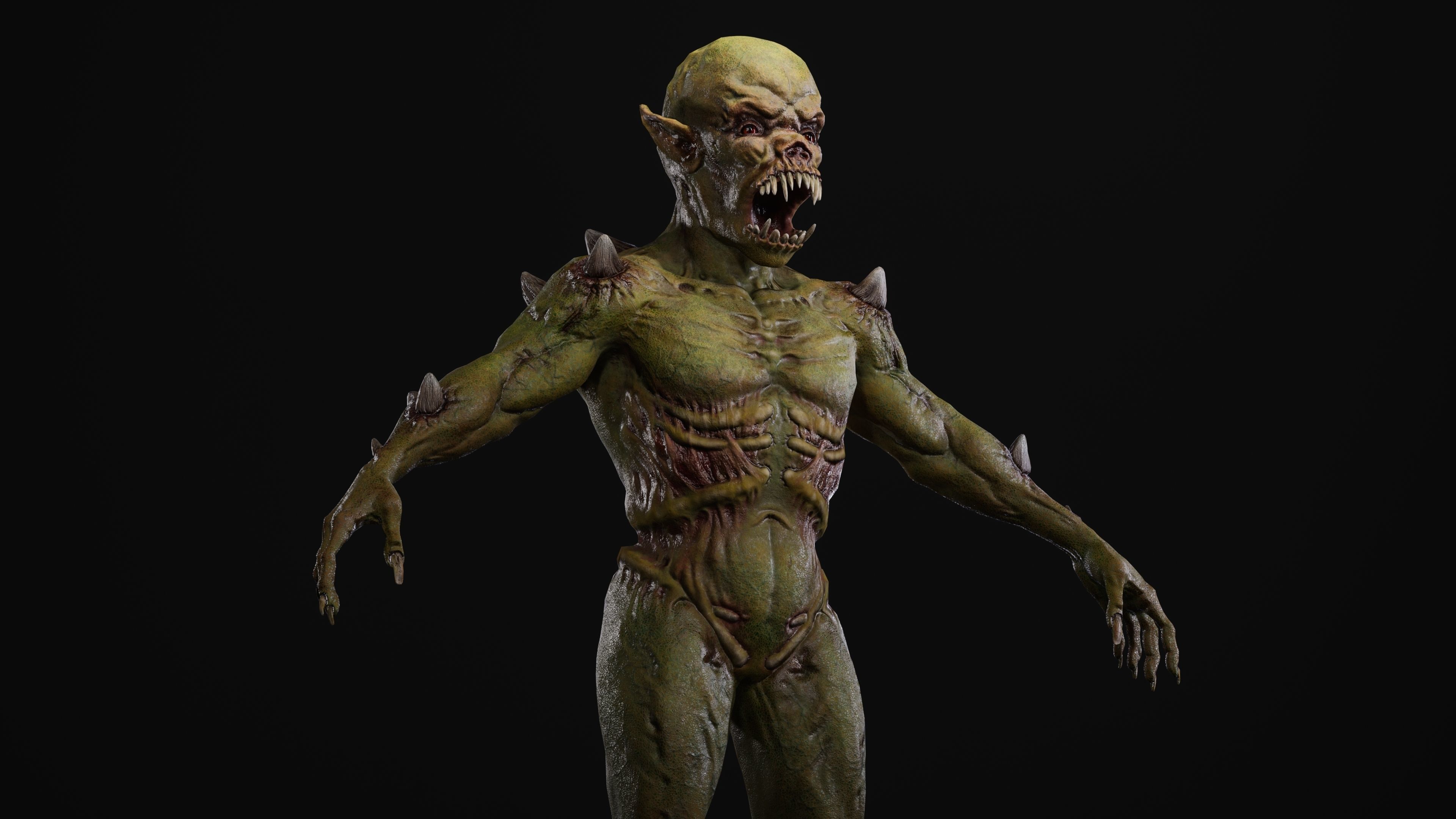 Mutant Samo Low-poly 3D model_122