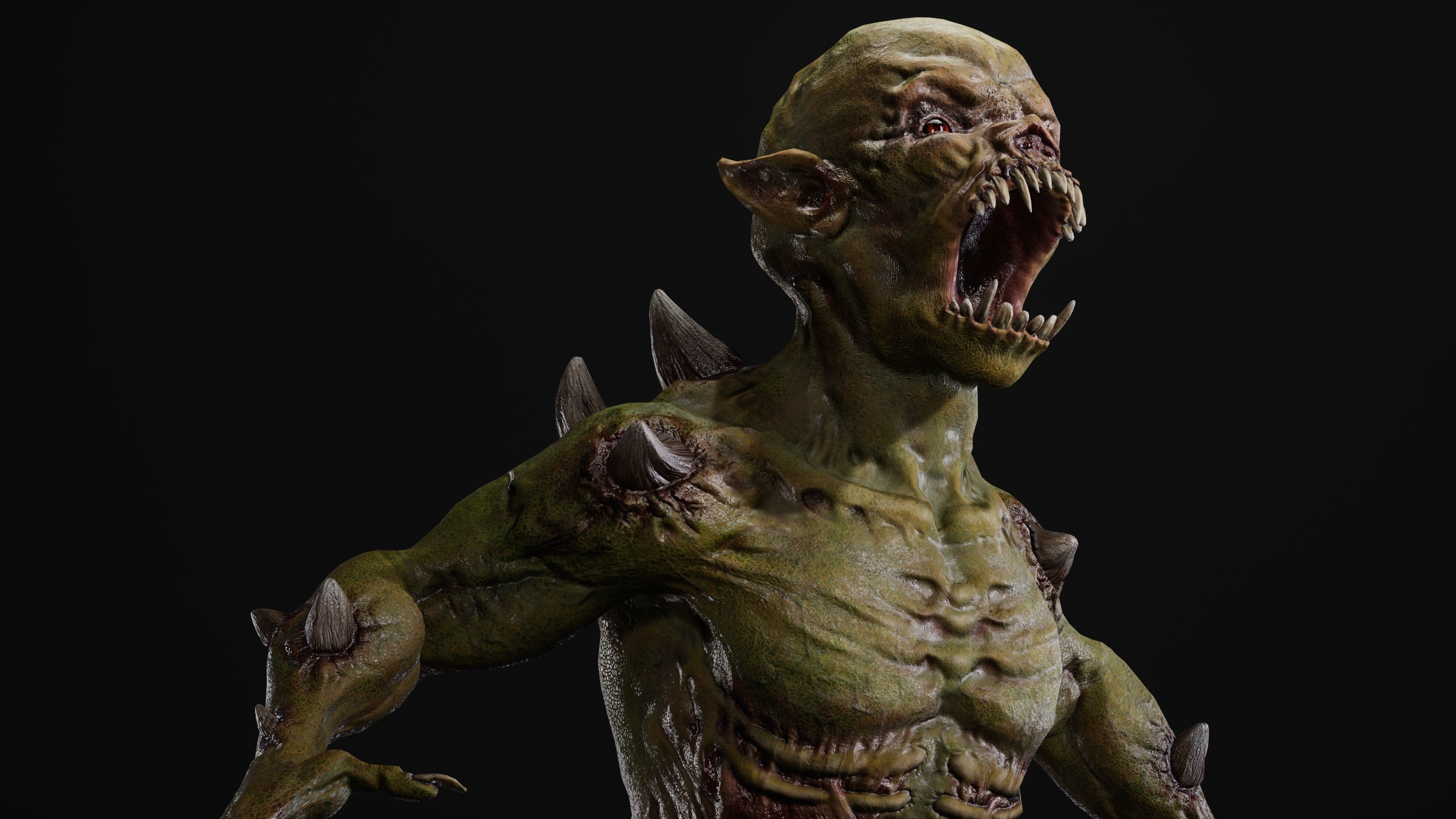 Mutant Samo Low-poly 3D model_63