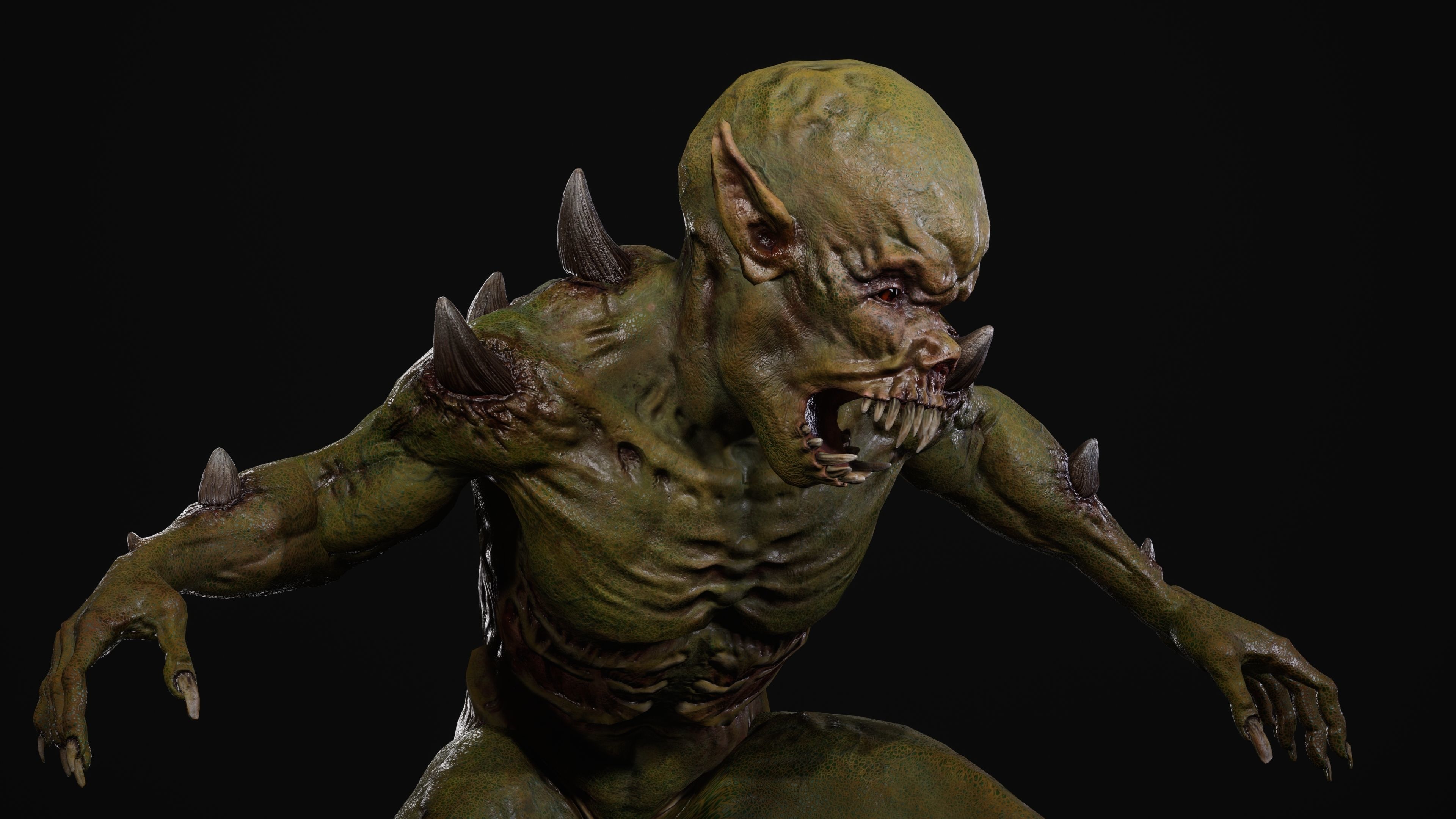 Mutant Samo Low-poly 3D model_116