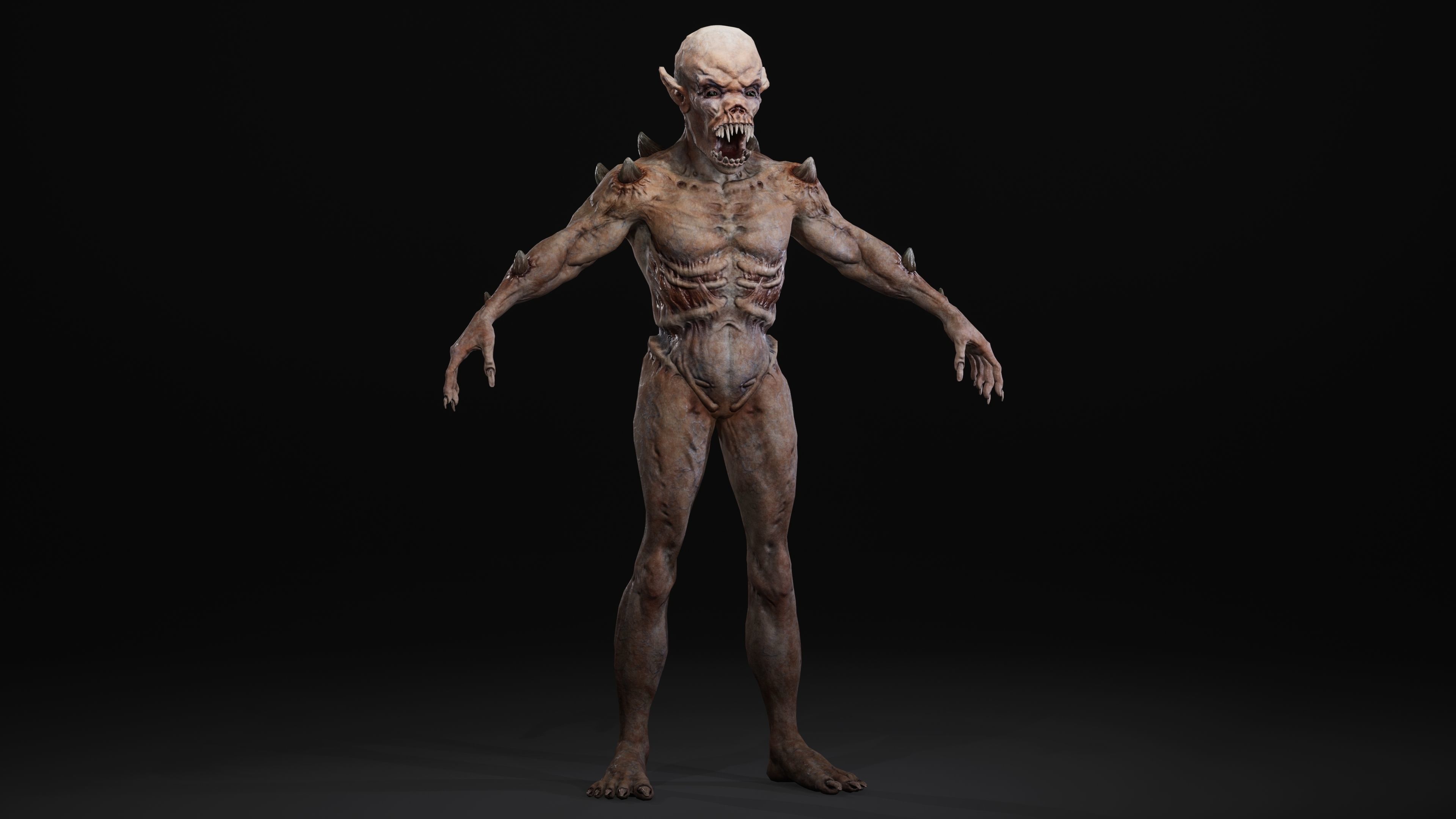 Mutant Samo Low-poly 3D model_16
