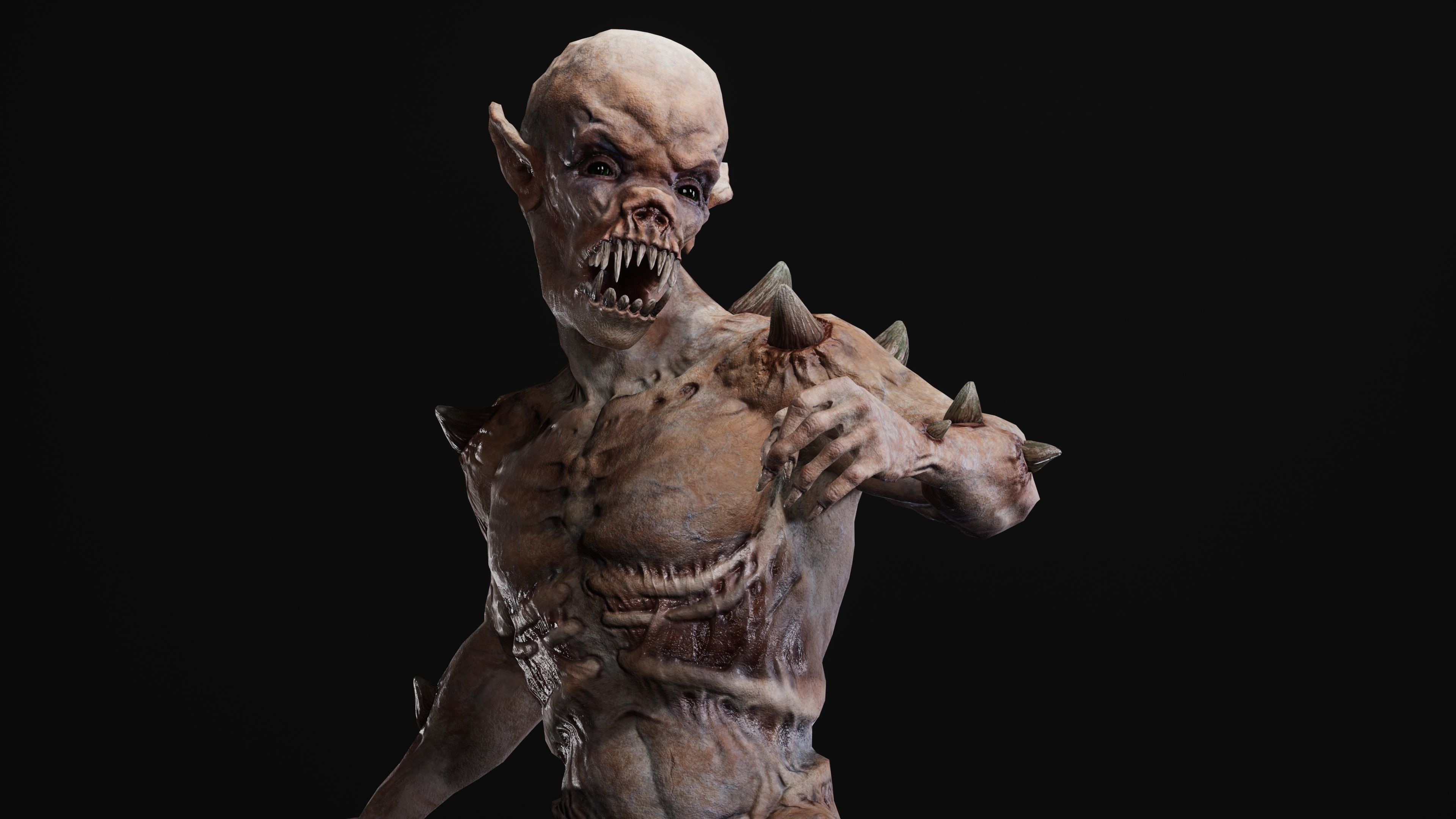 Mutant Samo Low-poly 3D model_62
