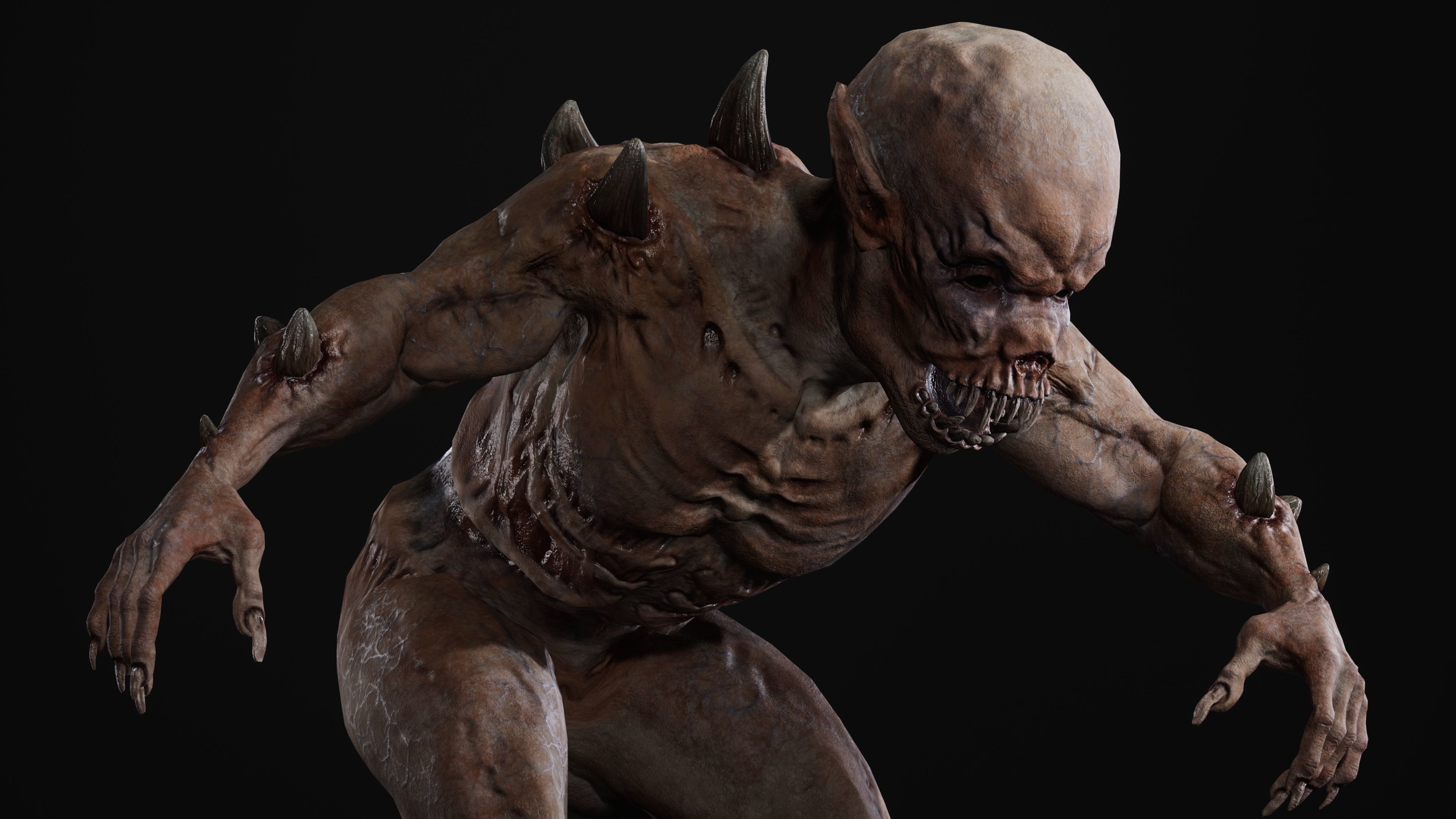 Mutant Samo Low-poly 3D model_15