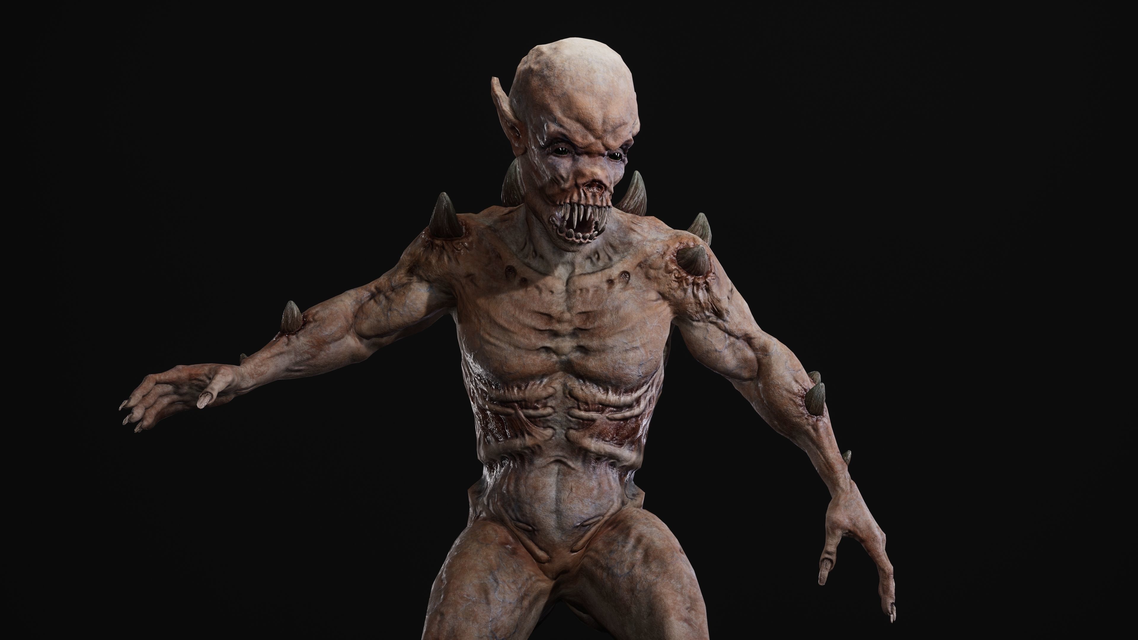 Mutant Samo Low-poly 3D model_51