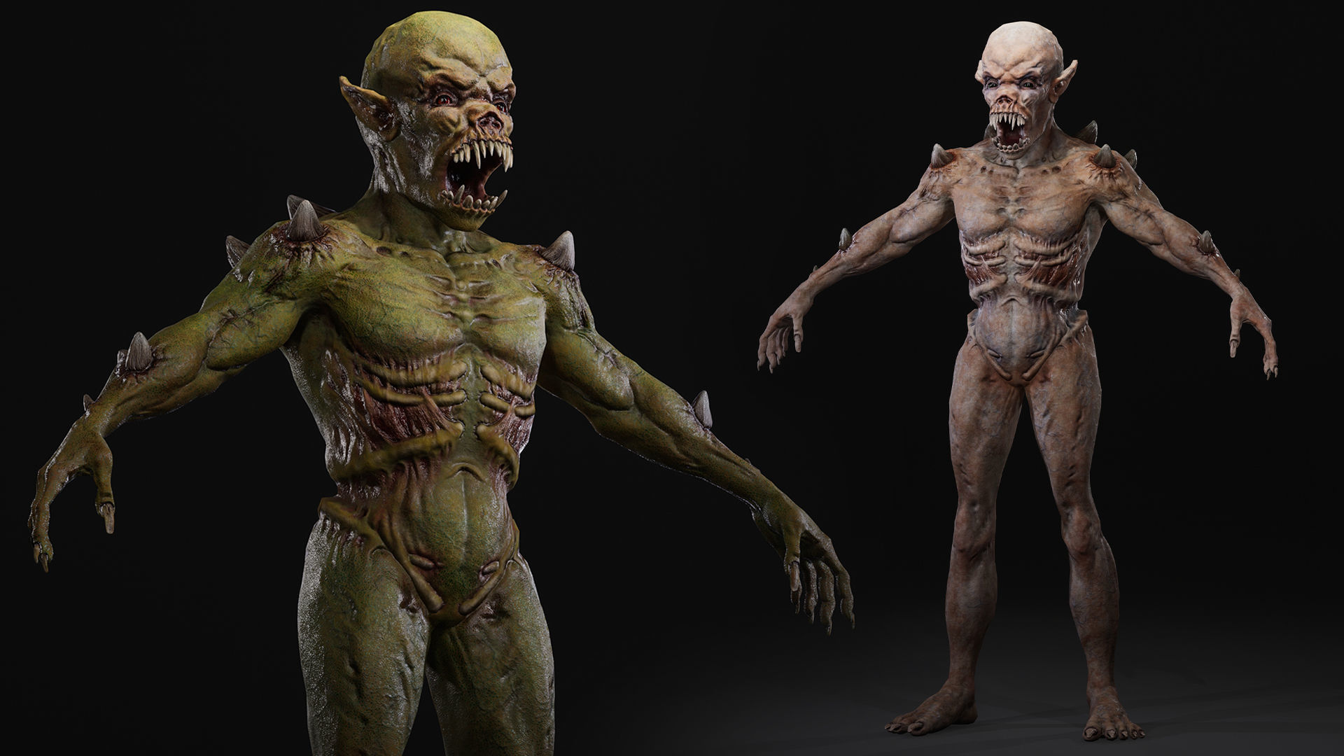 Mutant Samo Low-poly 3D model_2