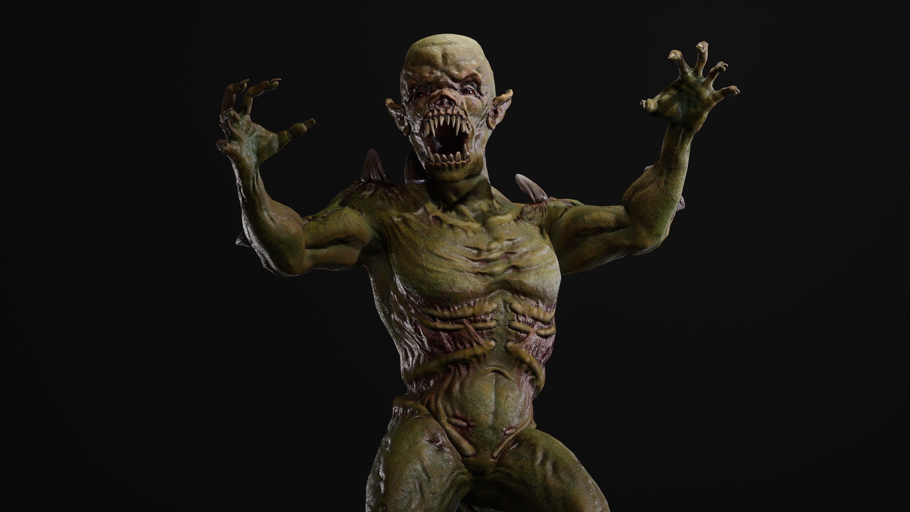 Mutant Samo Low-poly 3D model_82