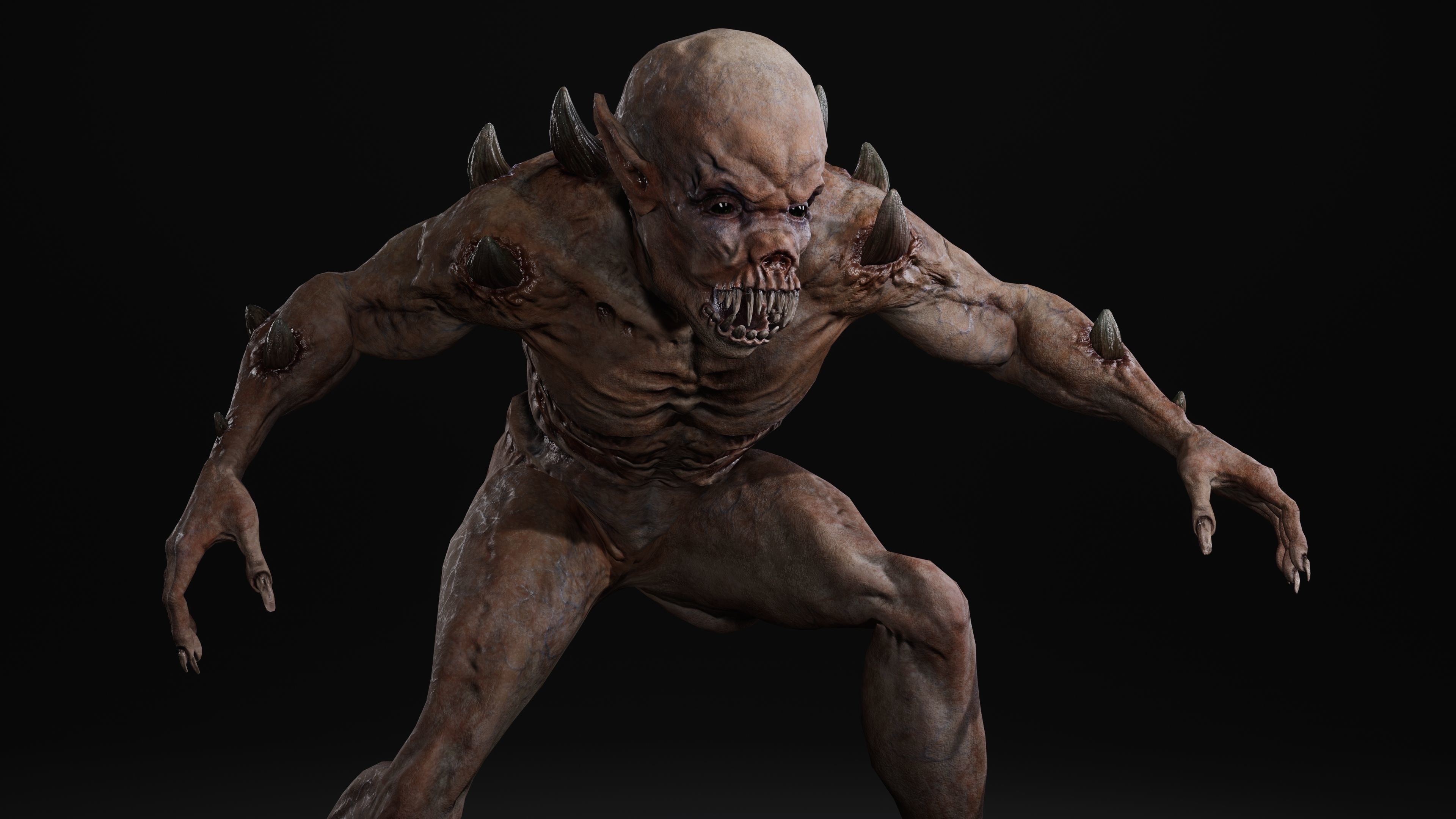 Mutant Samo Low-poly 3D model_48