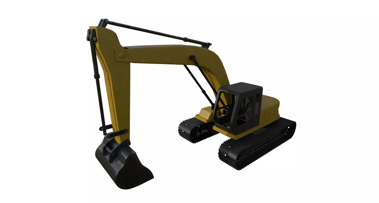 3D model toy digger excavator VR / AR / low-poly | CGTrader