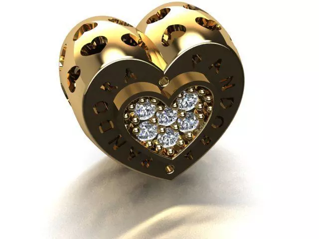 heart pandora jewelry 3D print model_0