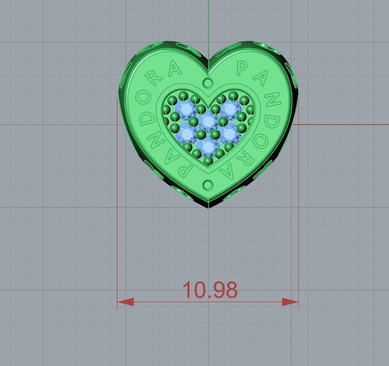 heart pandora jewelry 3D print model_7