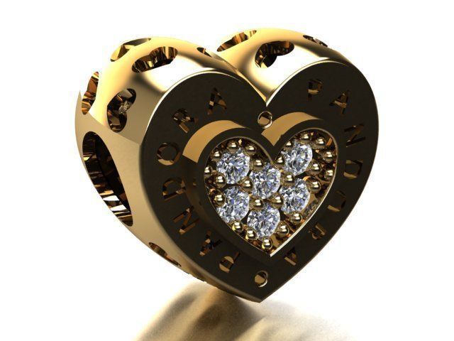heart pandora jewelry 3D print model_1