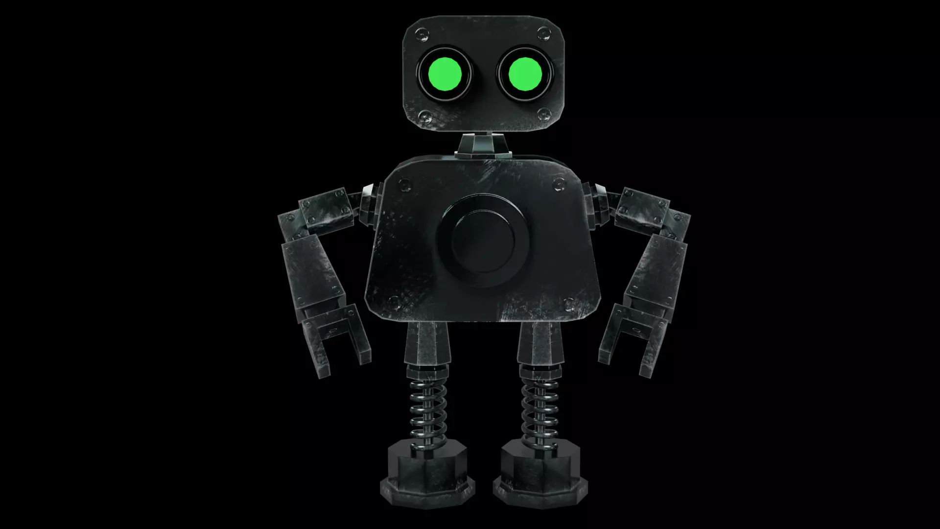 Iron Robot character 3D model