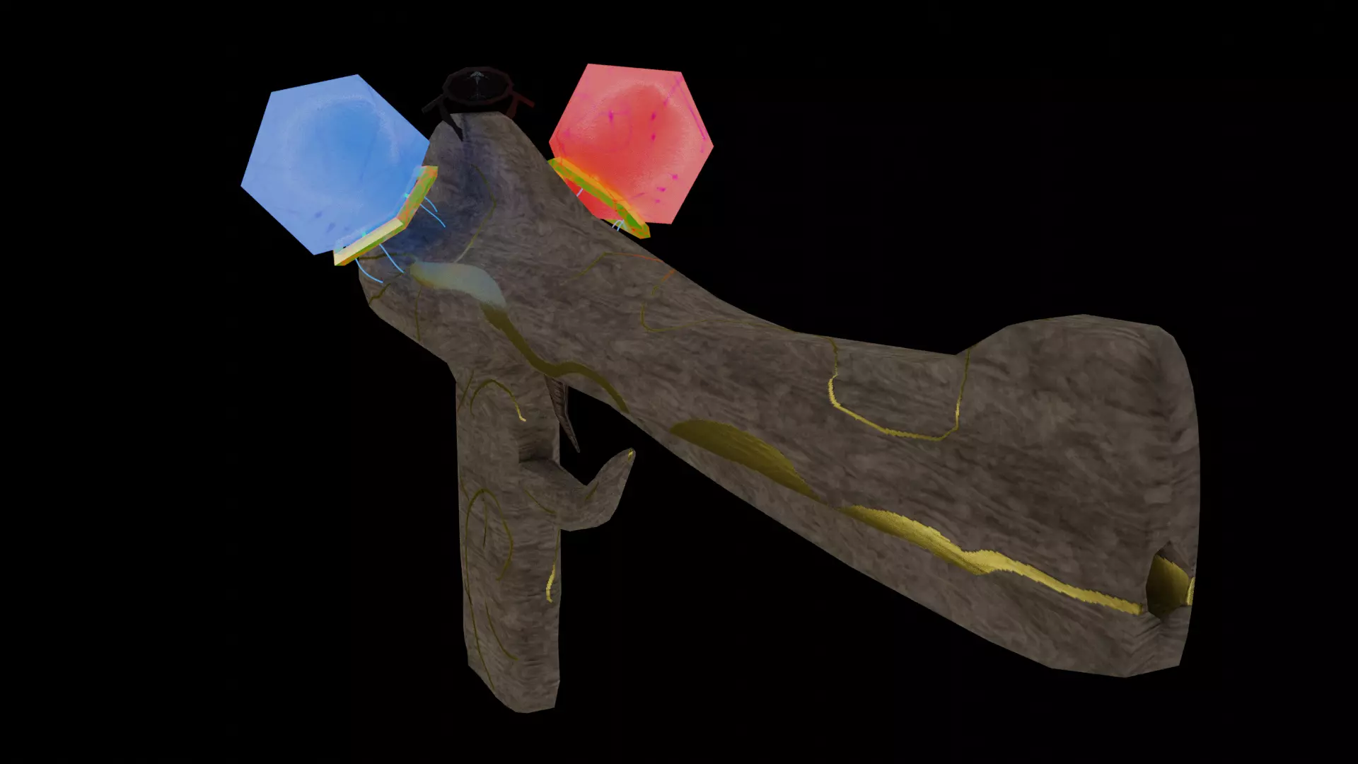 magical pistol Free low-poly 3D model
