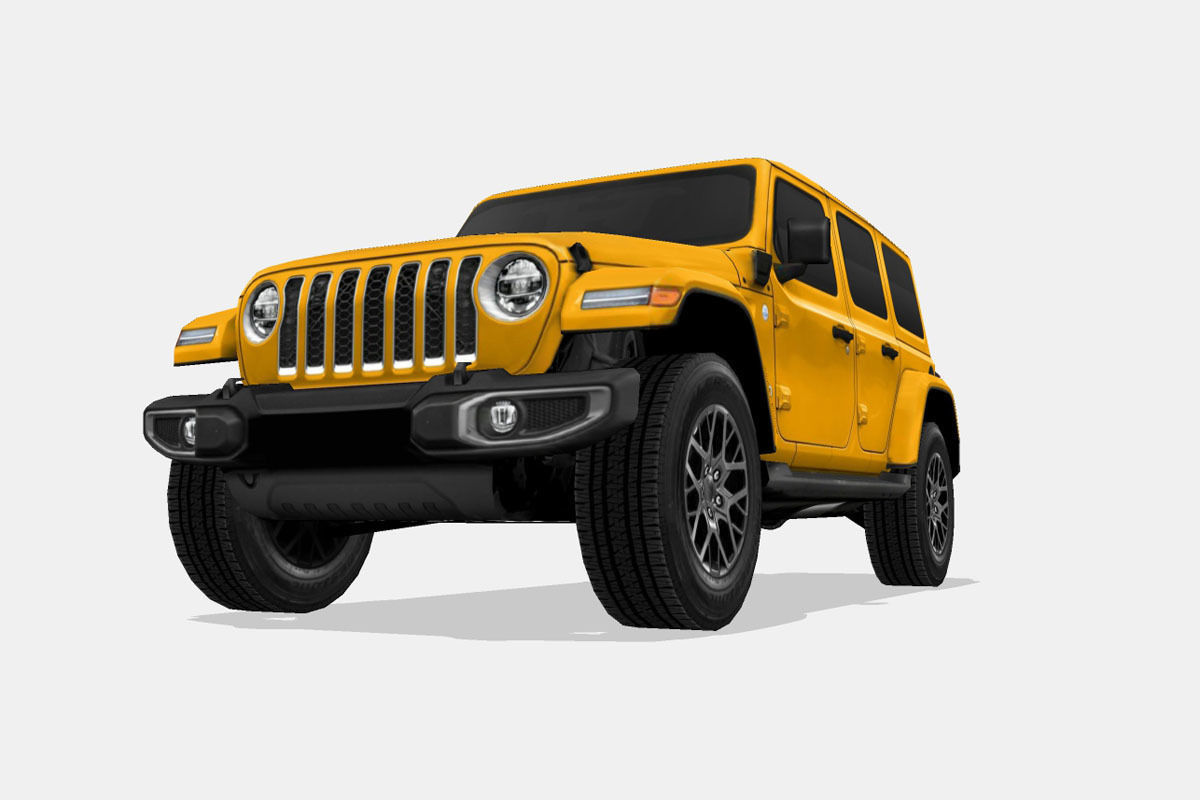 Jeep Wrangler 4xe 2021 Low-poly 3D model_4