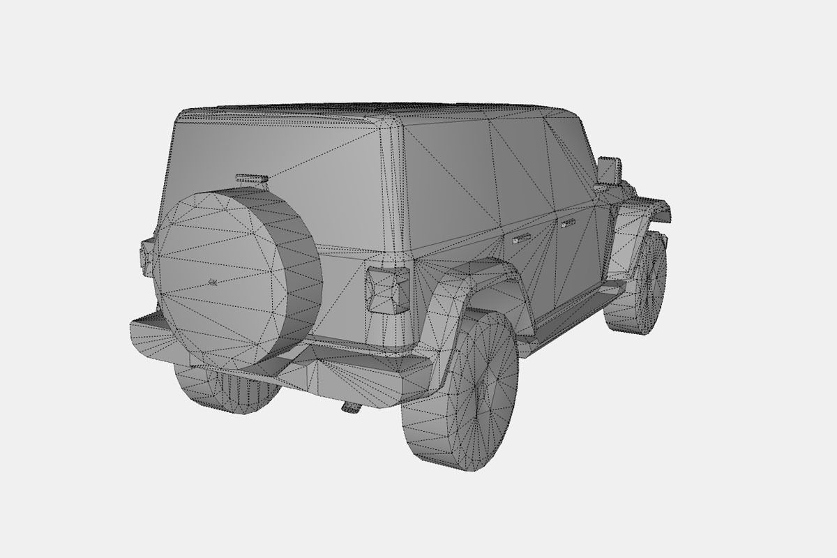 Jeep Wrangler 4xe 2021 Low-poly 3D model_19