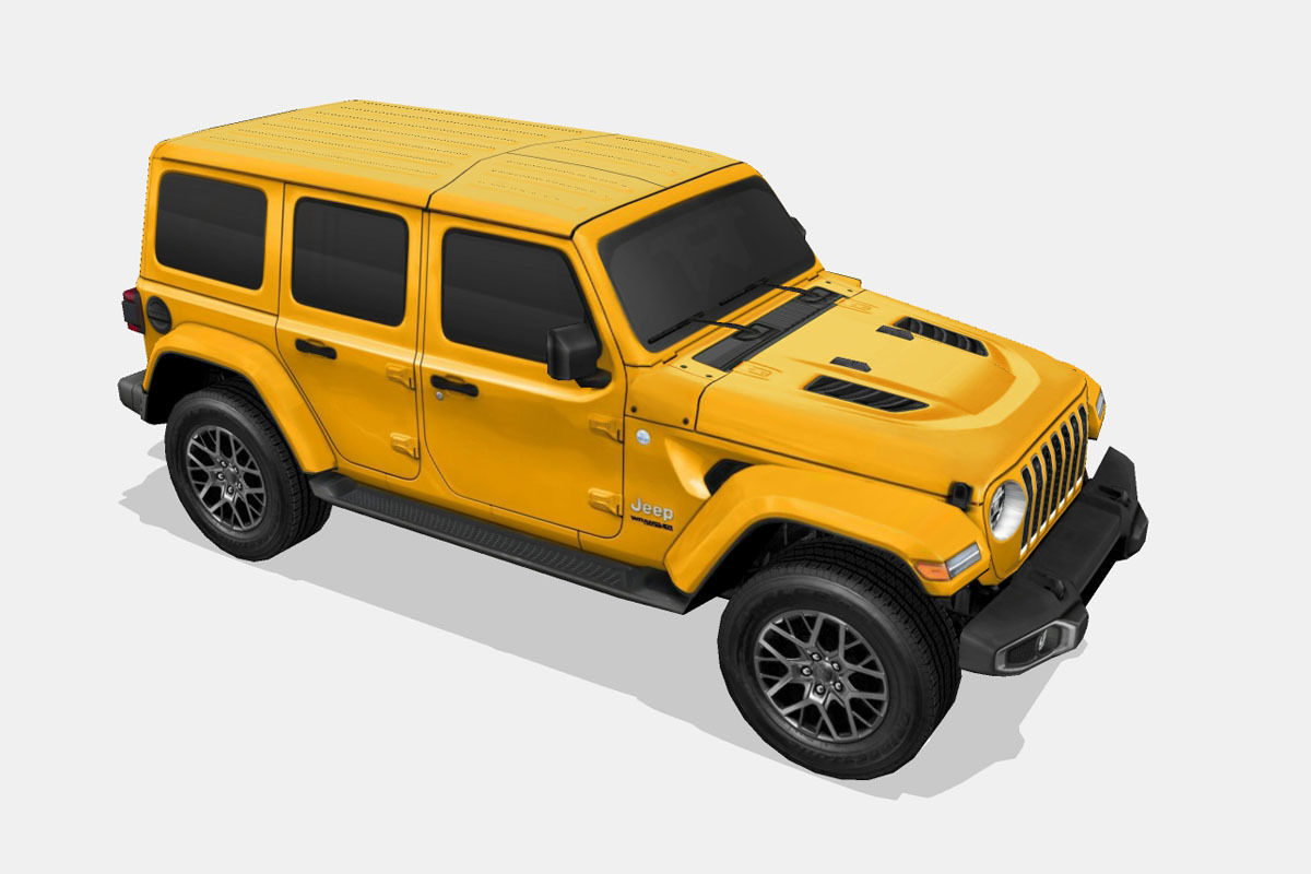 Jeep Wrangler 4xe 2021 Low-poly 3D model_14
