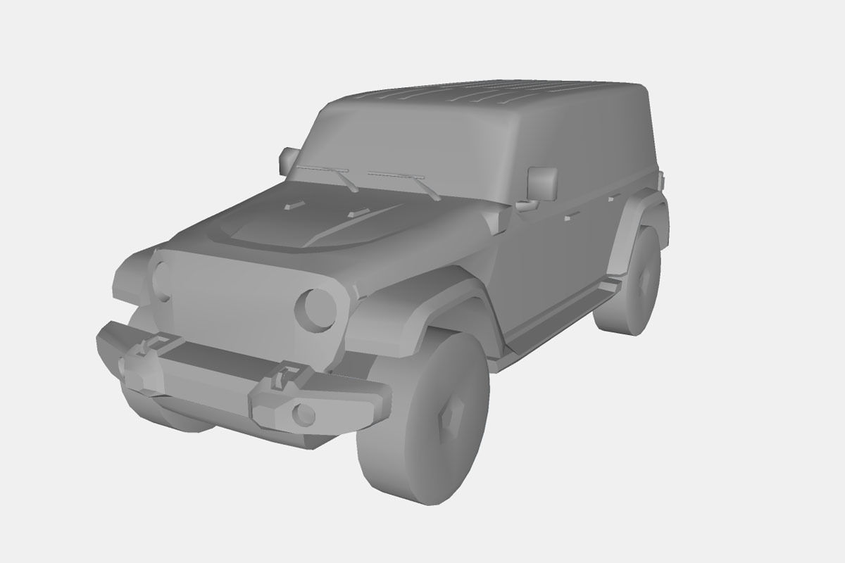 Jeep Wrangler 4xe 2021 Low-poly 3D model_20