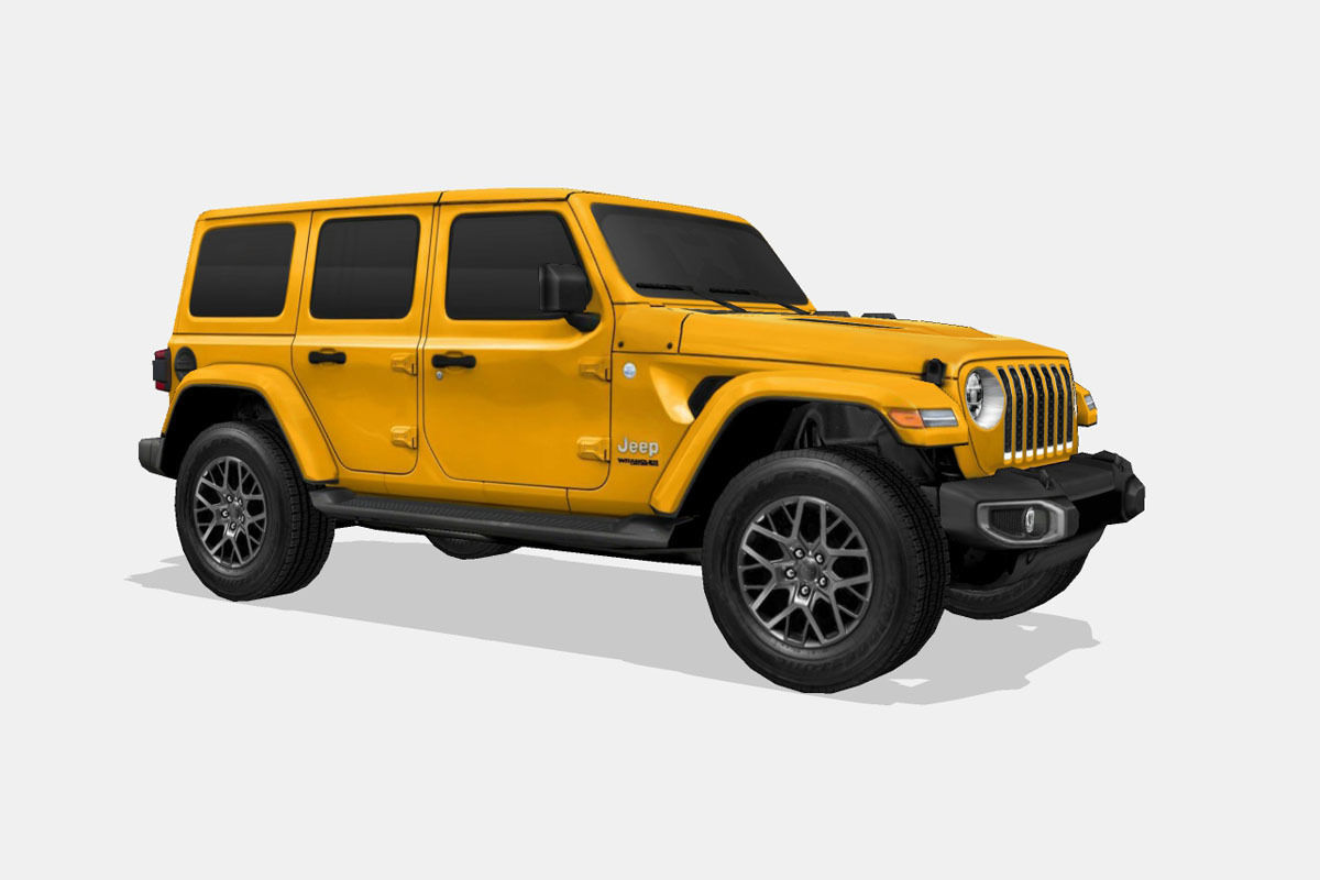 Jeep Wrangler 4xe 2021 Low-poly 3D model_15