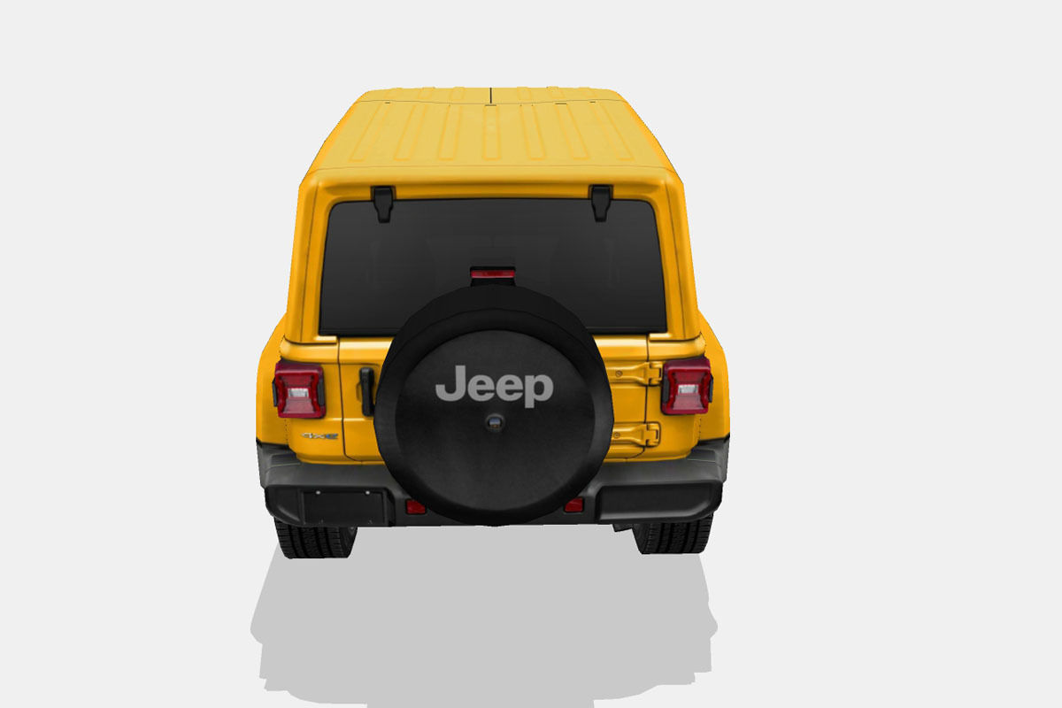 Jeep Wrangler 4xe 2021 Low-poly 3D model_9