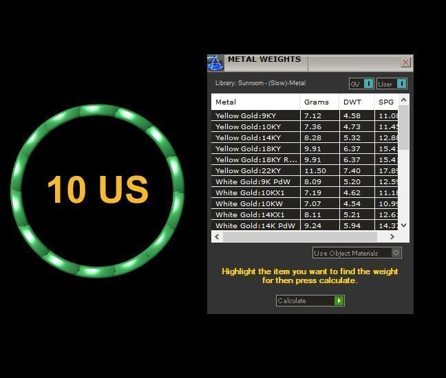 Link Chain Ring full size 4-12 US 3D print model_19