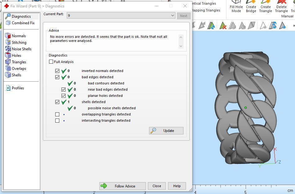 Link Chain Ring full size 4-12 US 3D print model_27