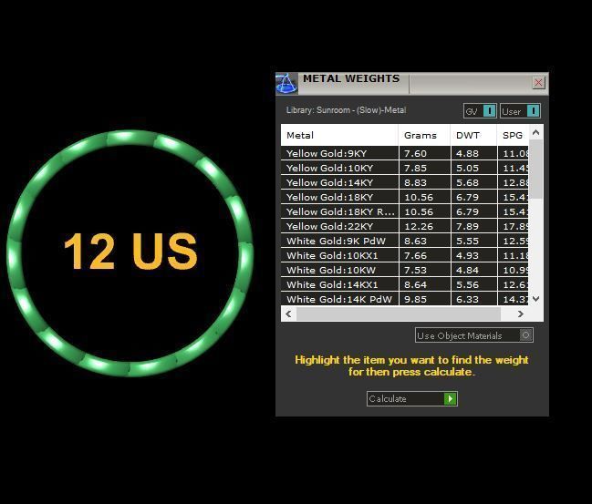 Link Chain Ring full size 4-12 US 3D print model_23