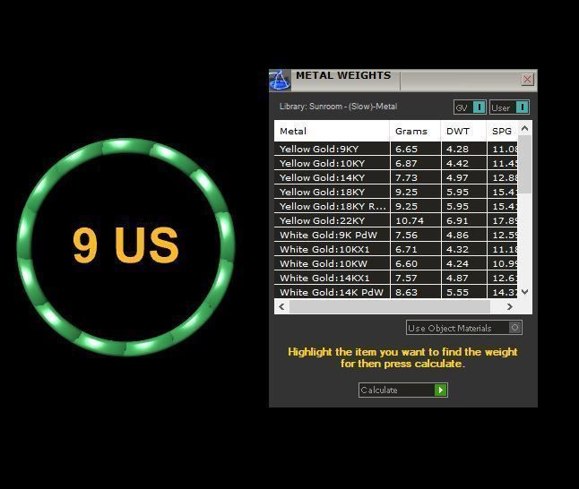 Link Chain Ring full size 4-12 US 3D print model_17