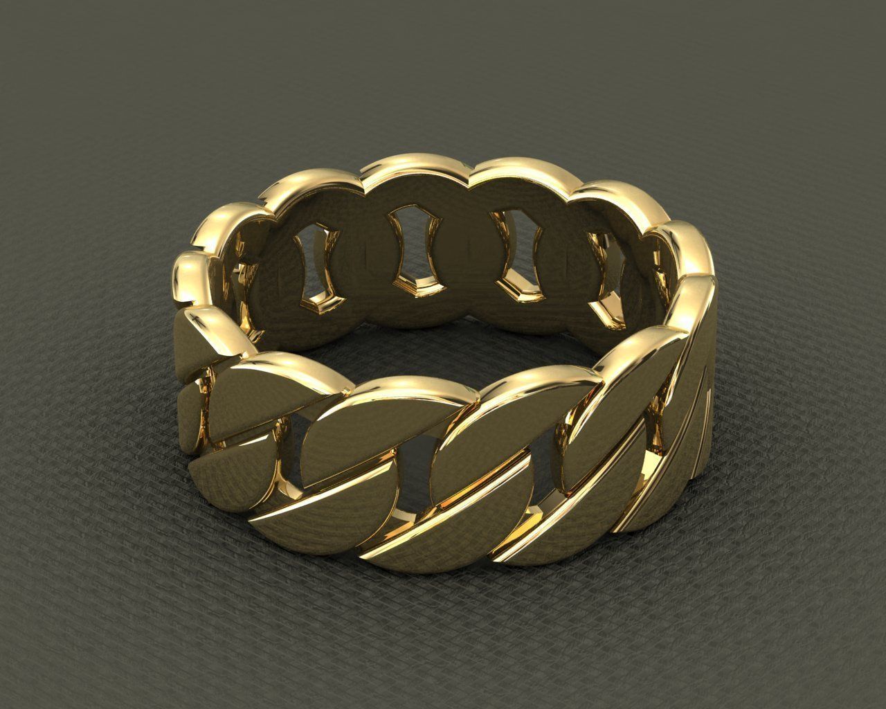 Link Chain Ring full size 4-12 US 3D print model_3