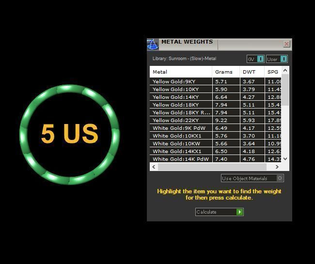 Link Chain Ring full size 4-12 US 3D print model_9