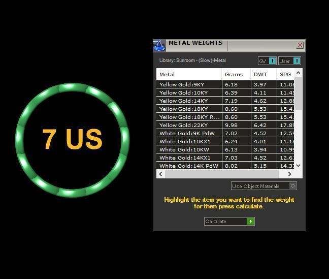 Link Chain Ring full size 4-12 US 3D print model_13