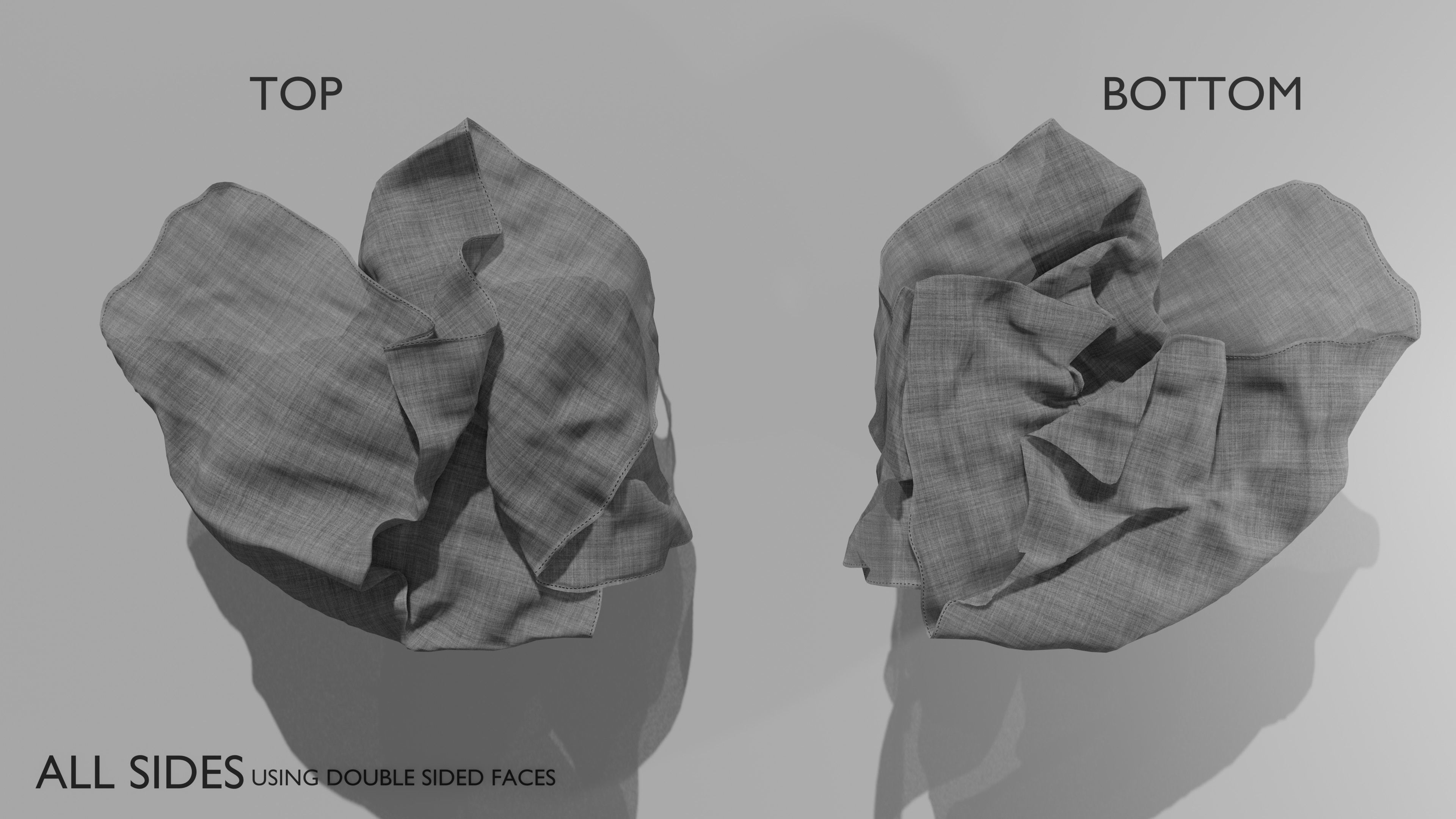 Old Bed Modular Low-poly 3D model_19