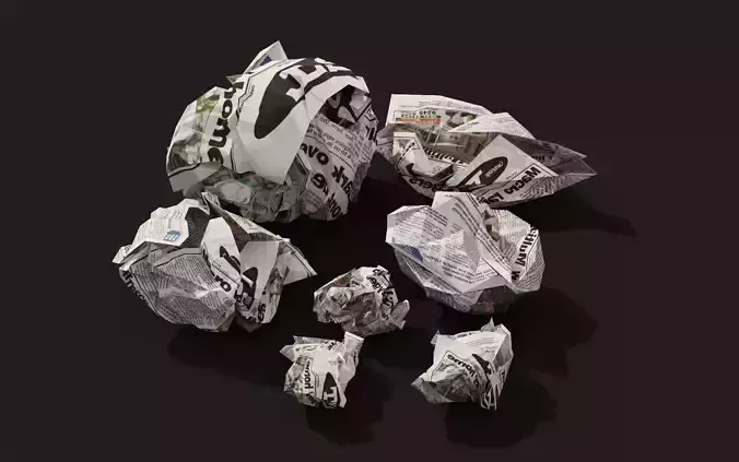 Crumpled Paper Low-Poly