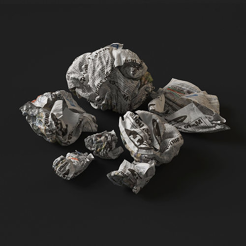 Crumpled Paper 3D model