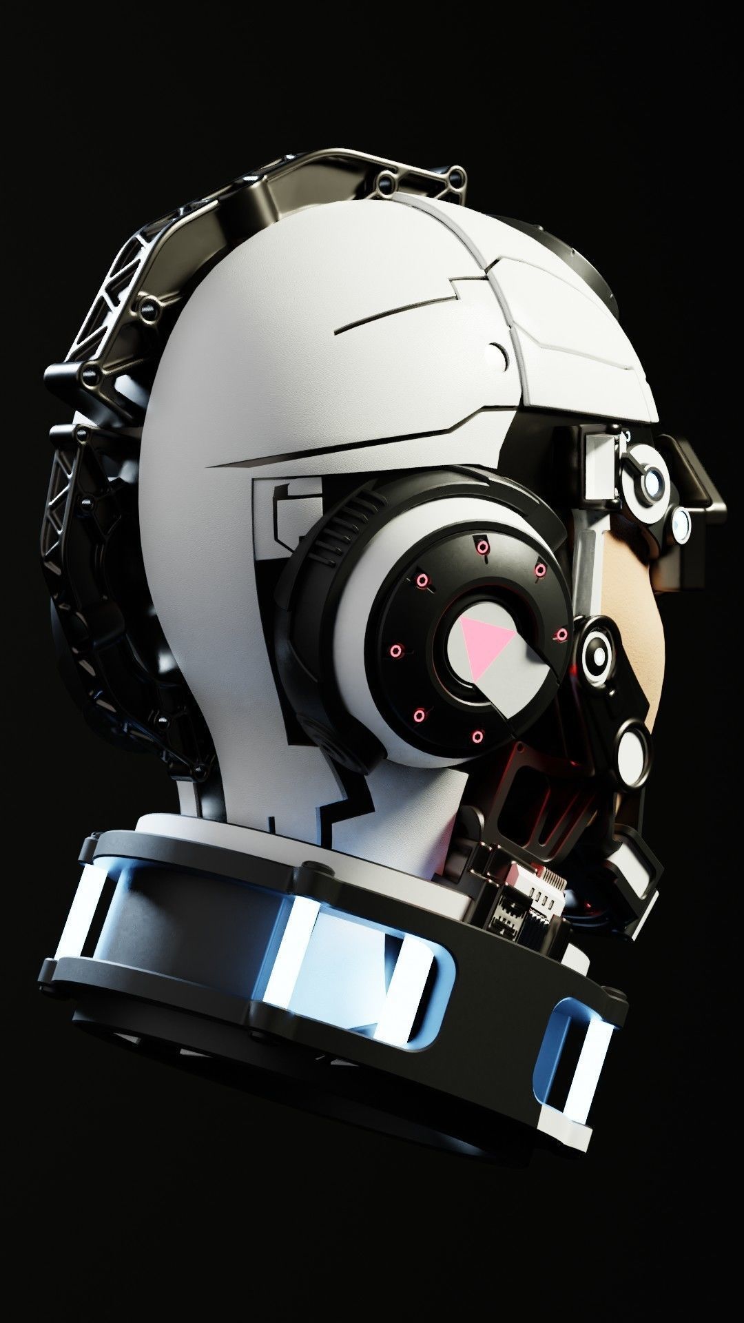 Sci-fi Character Cyborg 002 3D model_2