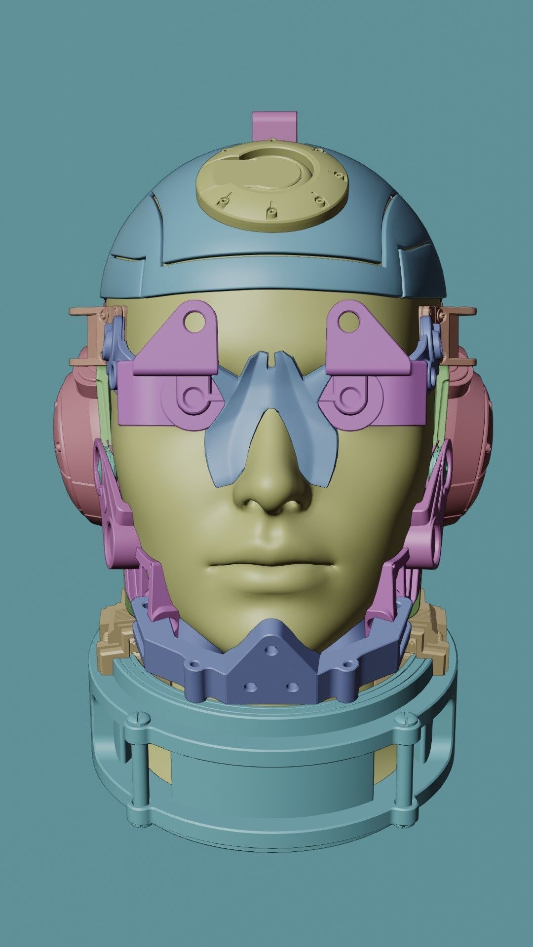 Sci-fi Character Cyborg 002 3D model_16