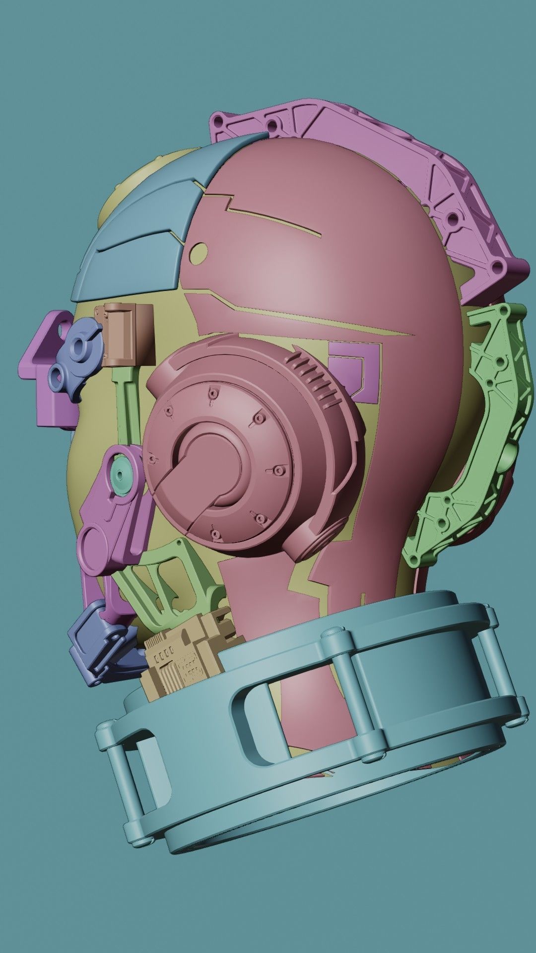 Sci-fi Character Cyborg 002 3D model_20