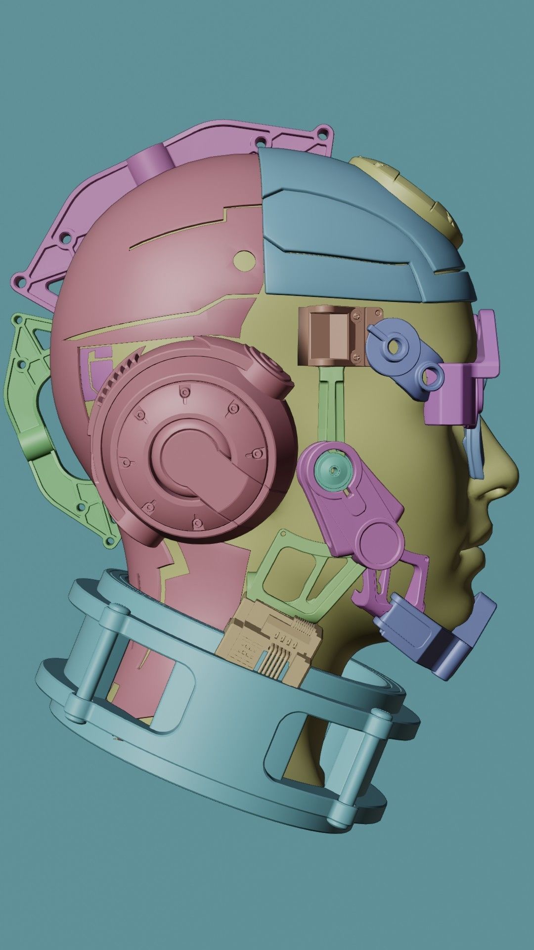 Sci-fi Character Cyborg 002 3D model_18