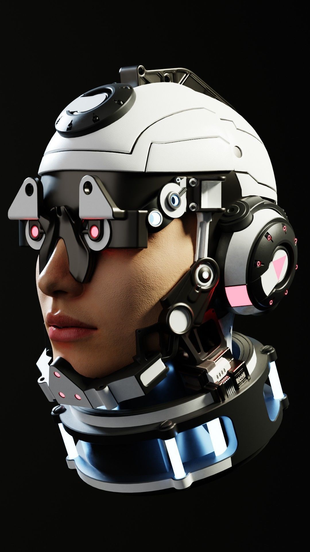 Sci-fi Character Cyborg 002 3D model_6