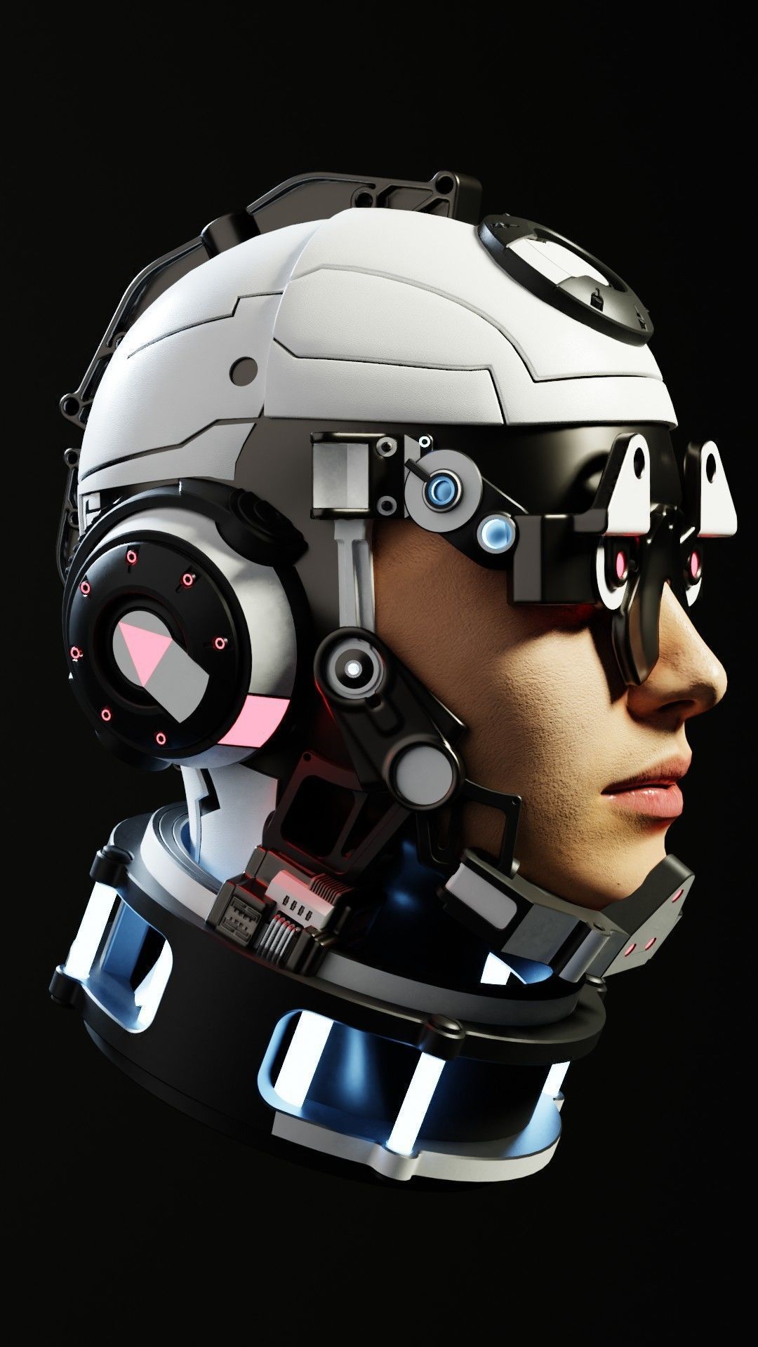 Sci-fi Character Cyborg 002 3D model_1